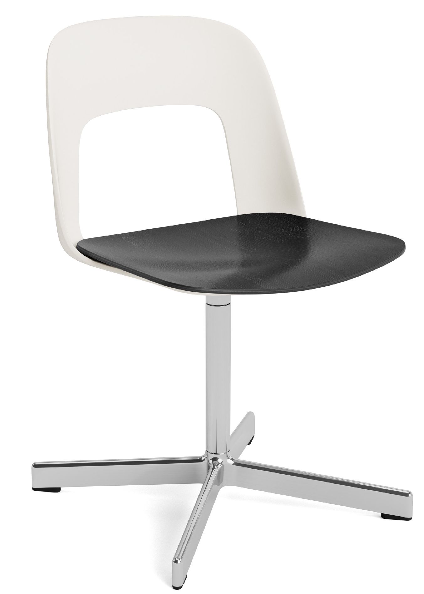 Layout Side Chair 132 4-Stern Drehfuß Stuhl Hay