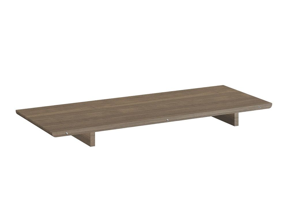 Einlegeplatte für Expand Circular Esstisch in Eiche geräuchert, zur Vergrößerung der Tischfläche.