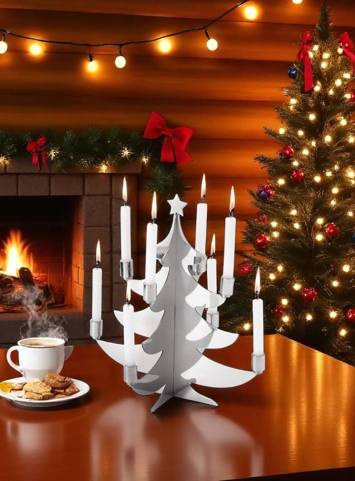 Grenoble Weihnachtsbaum für Kerzen Philippi