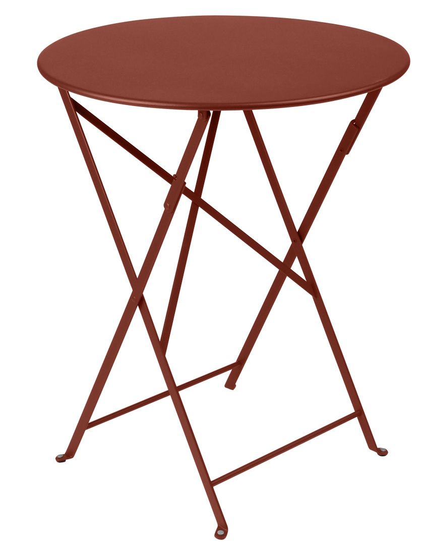 Bistro Outdoor Klapptisch rund 60 cm OCKERROT Fermob EINZELSTÜCK