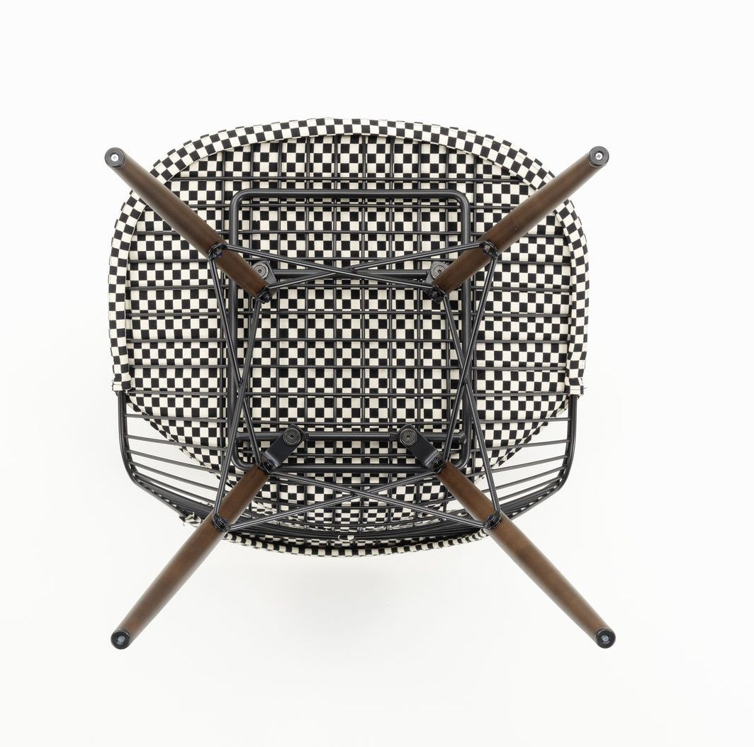 DKW-2 Wire Chair Stuhl mit Sitz und Rückenpolster Vitra