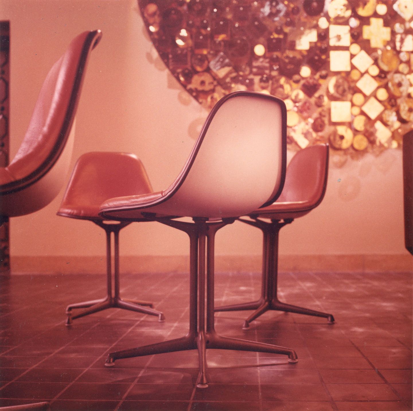 Eames Fiberglass Side Chair La Fonda Rot Orange Vitra LIMITED EDITION 