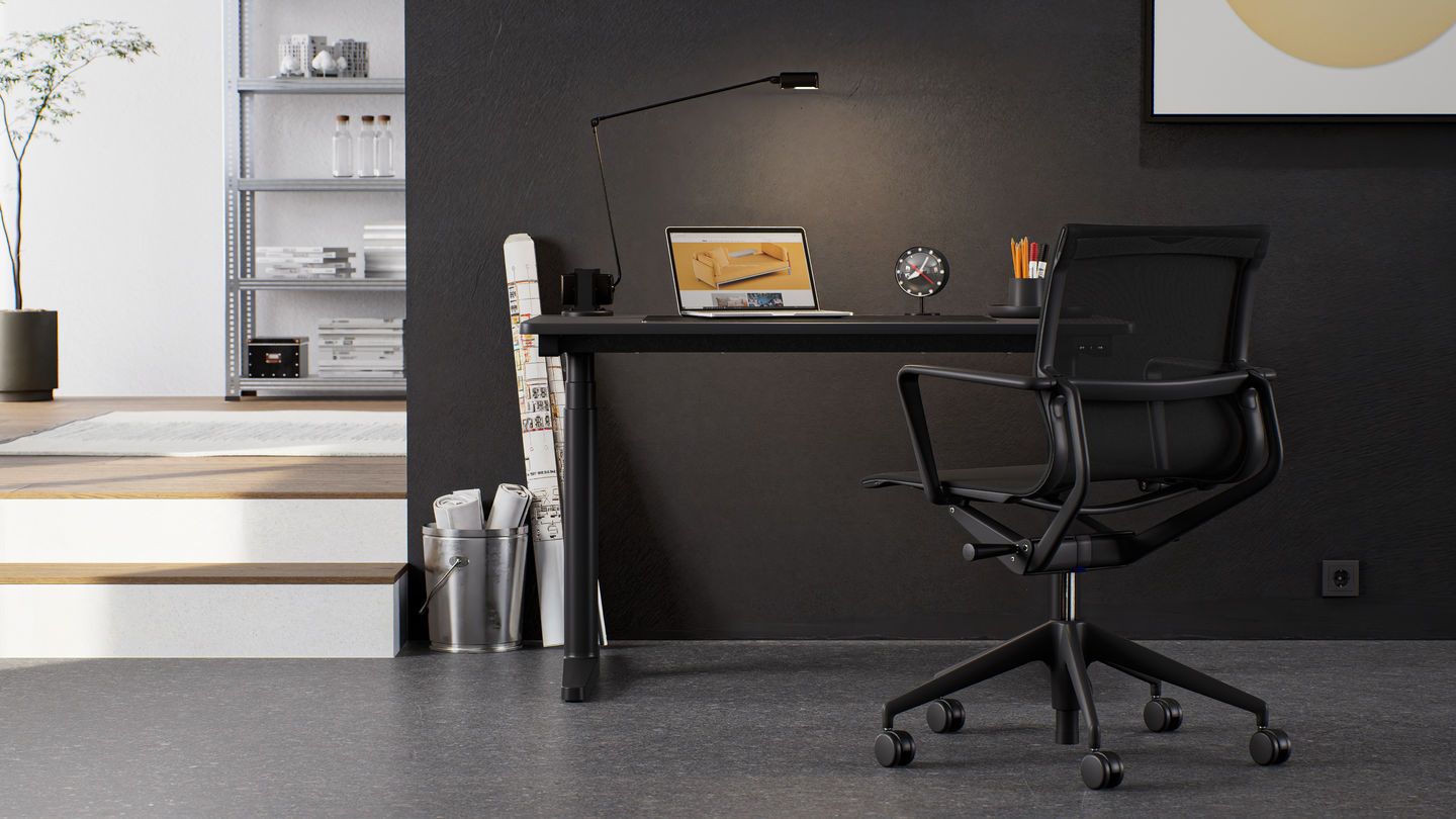 Tyde 2 Steh-/ Sitztisch Home Desk Schreibtisch Vitra