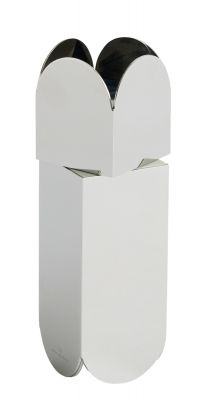 Silberne Arcs Salz- und Pfeffermühle von Hay im Spiegel-Design, moderne Küchenaccessoires für stilvolles Würzen.