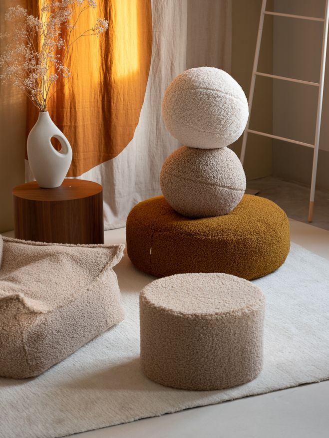 Kinder Ottomann Fußstütze Ahorn Wigiwama