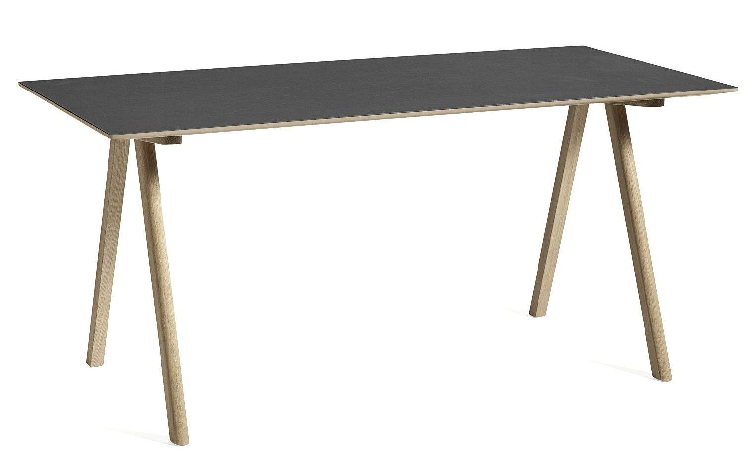 Copenhague Table CPH 10 Tisch Hay Eiche wasserbasierter Lack / Platte Linoleum schwarz MDF Kante