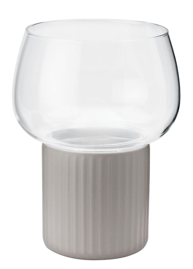 Hygge Hurricane Windlicht RIG TIG by Stelton Grau EINZELSTÜCK