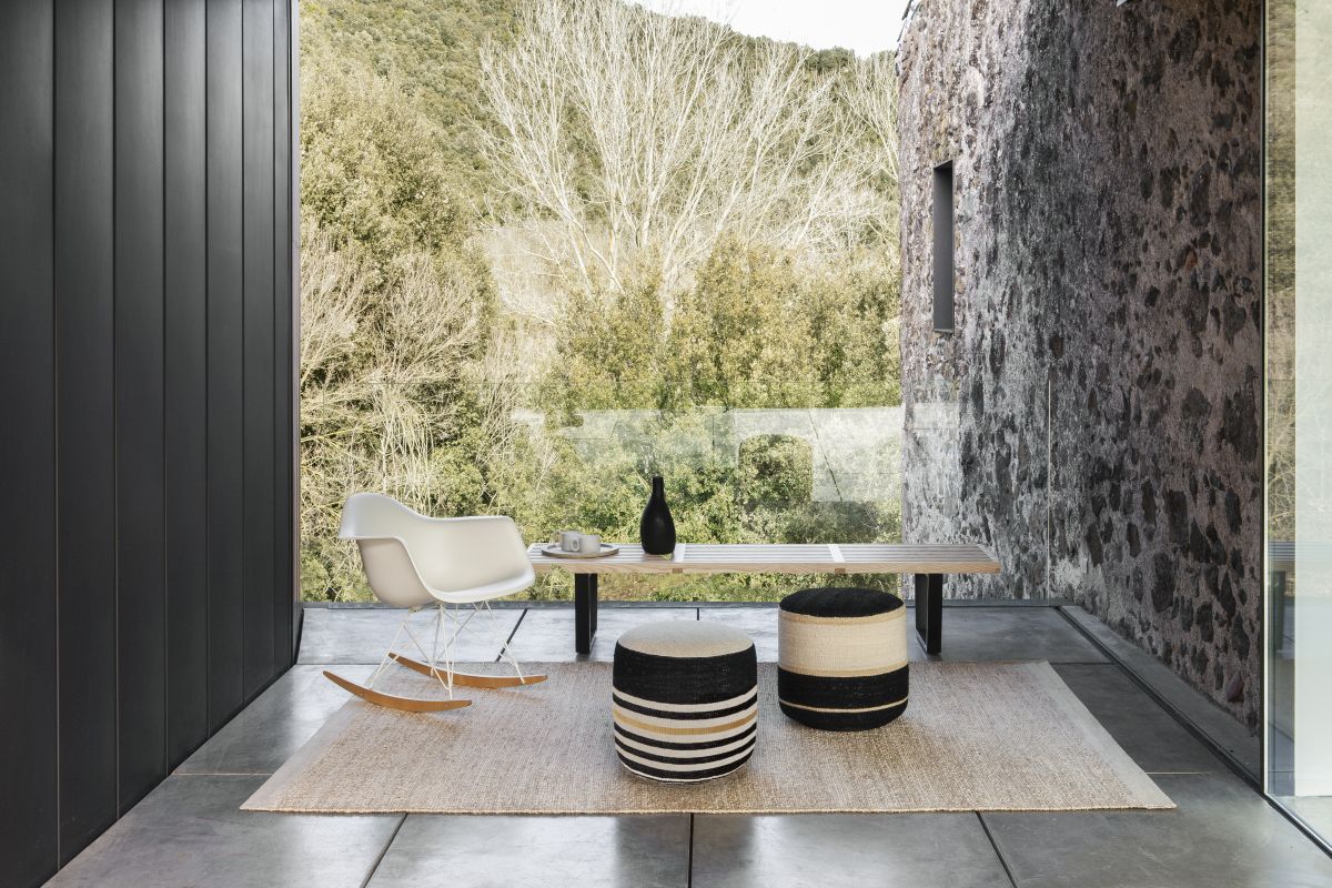 Herb Teppich braun 250x350cm Nanimarquina