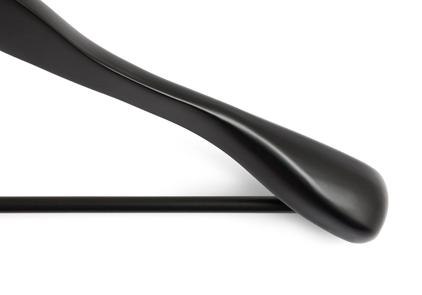 Smooth Coat Hanger with Bar Wide Kleiderbügel 4er-Set Hay