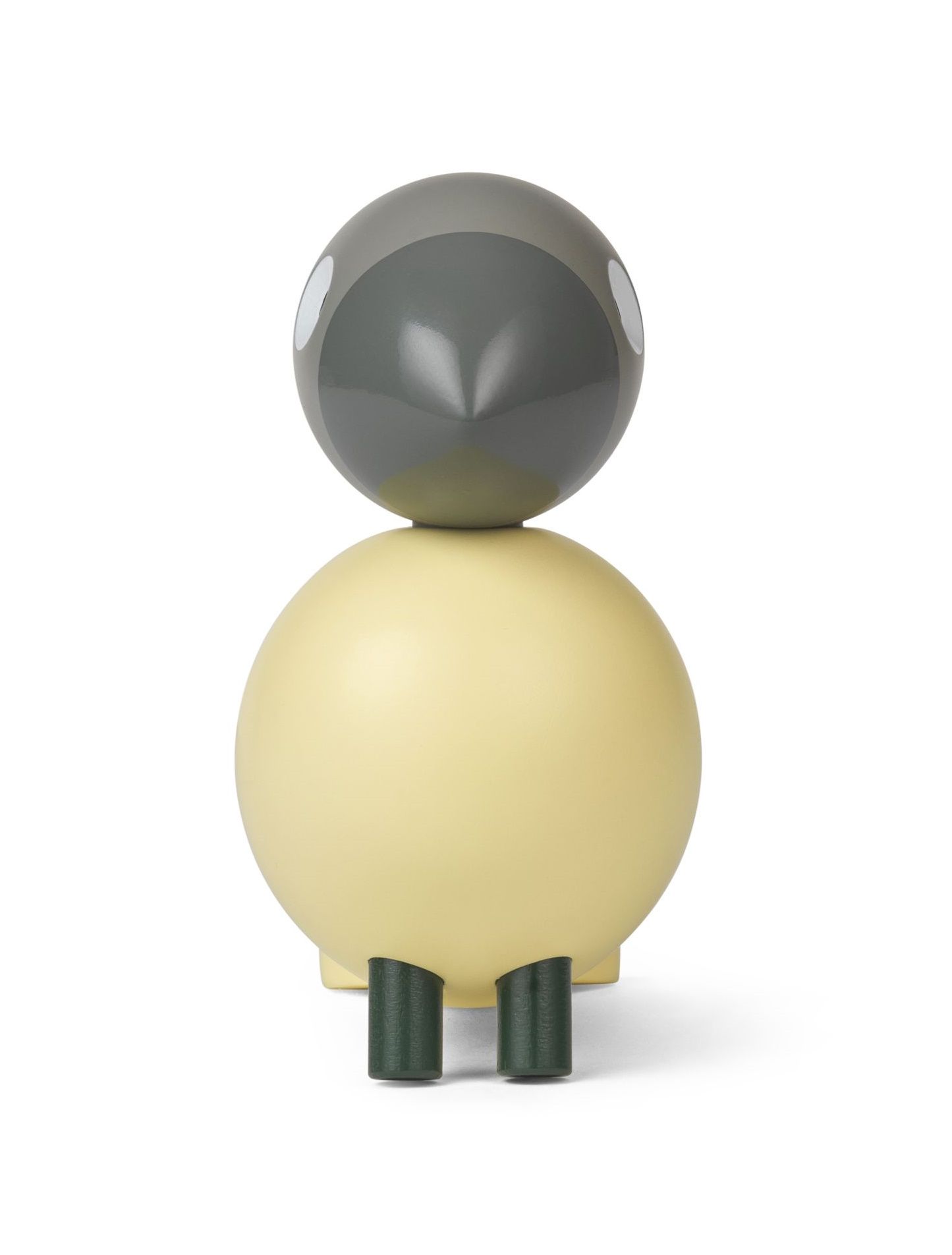 Year Bird Bella 2025 von Kay Bojesen, beige-graue Holzfigur, modernes dänisches Design für Sammler.