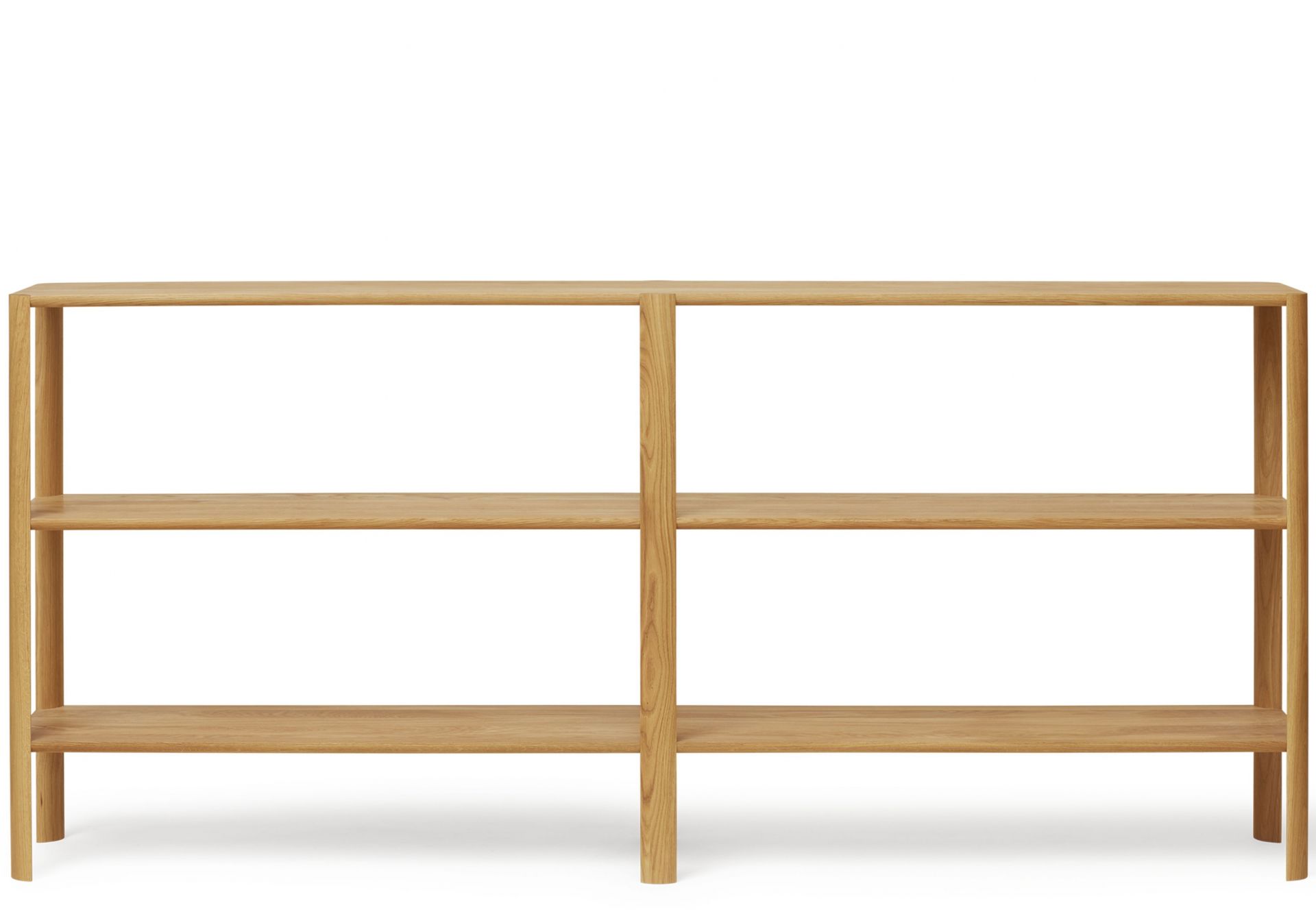 Leaf Regal 2x3 von Form & Refine aus geöltem Eichenholz, modernes skandinavisches Design.