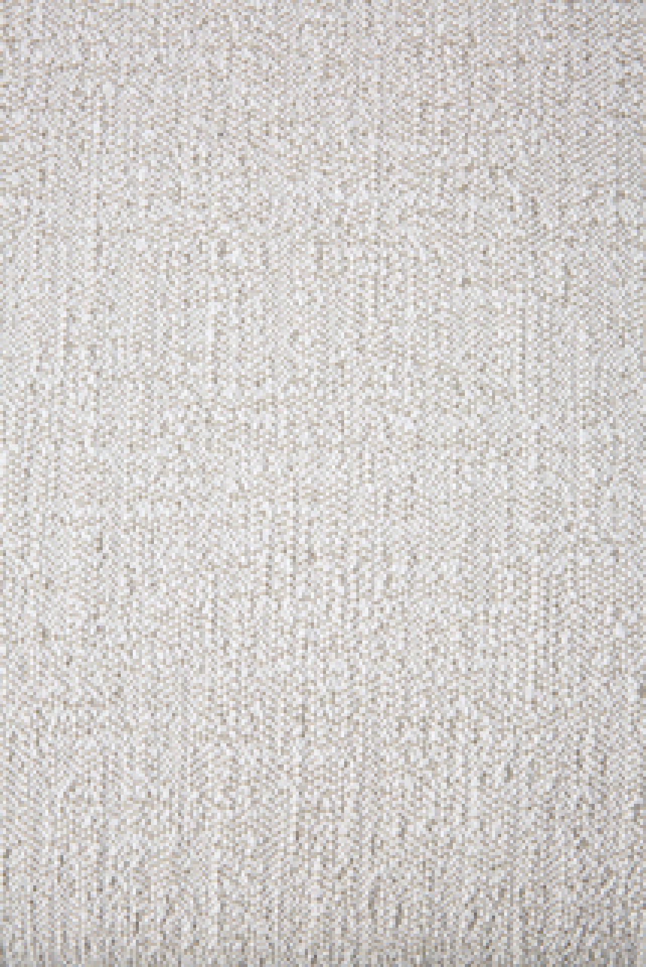 Detailaufnahme des Stoffbezugs vom Jack Outdoor Sofa von Ethnicraft. Texturierter, heller Outdoorstoff.