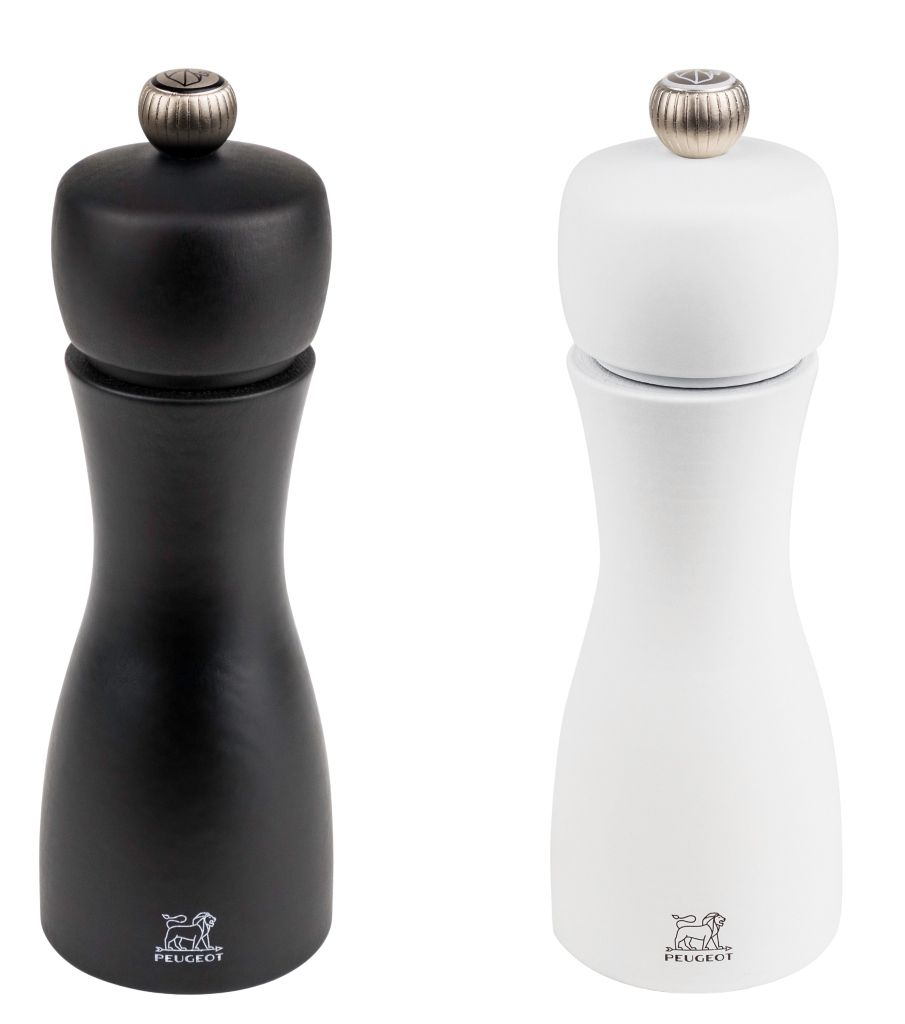 Duo Tahiti Weiß und Schwarz Duo Salz- und Pfeffermühle Peugeot