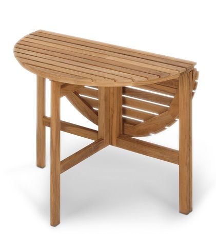 Selandia Beistelltisch von Skagerak by Fritz Hansen, klappbarer Outdoor-Tisch aus Teakholz.