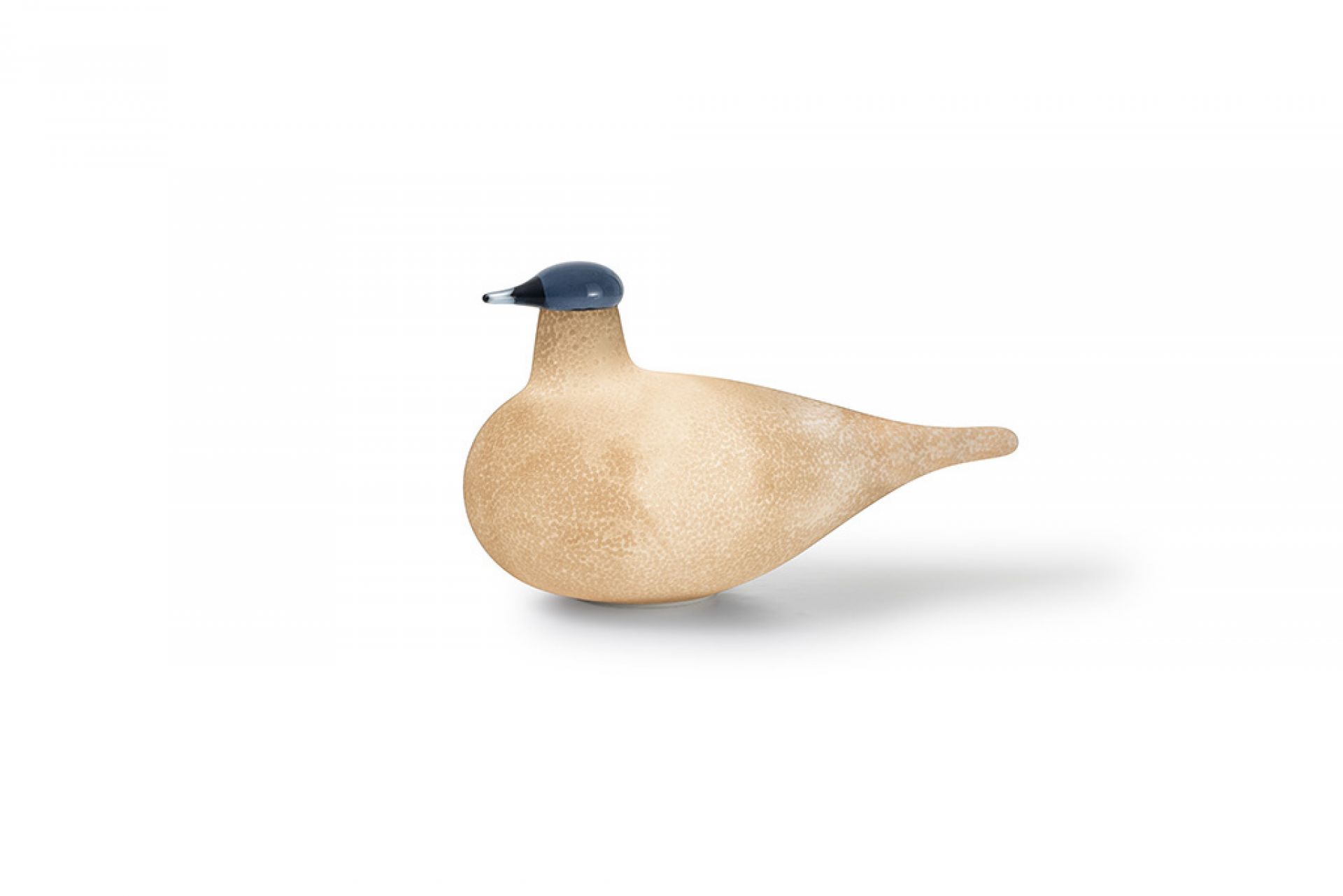 Linnut Kirassi Tischleuchte von Magis: Beige Vogel-Lampe aus Glas, modernes Design.