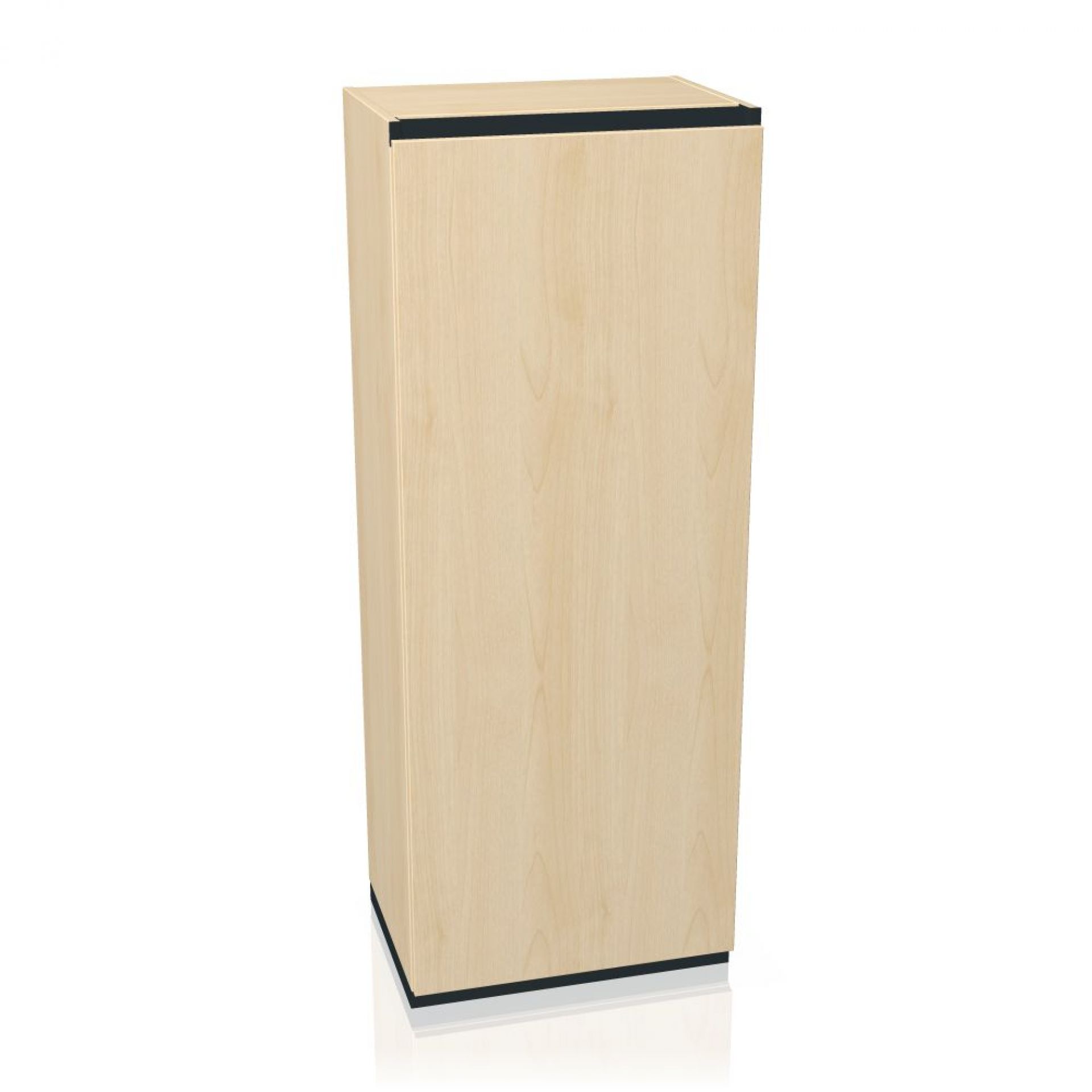 Allvia Garderobenschrank von Assmann, helles Holzdekor, Büromöbel für Büro und Arbeitszimmer.