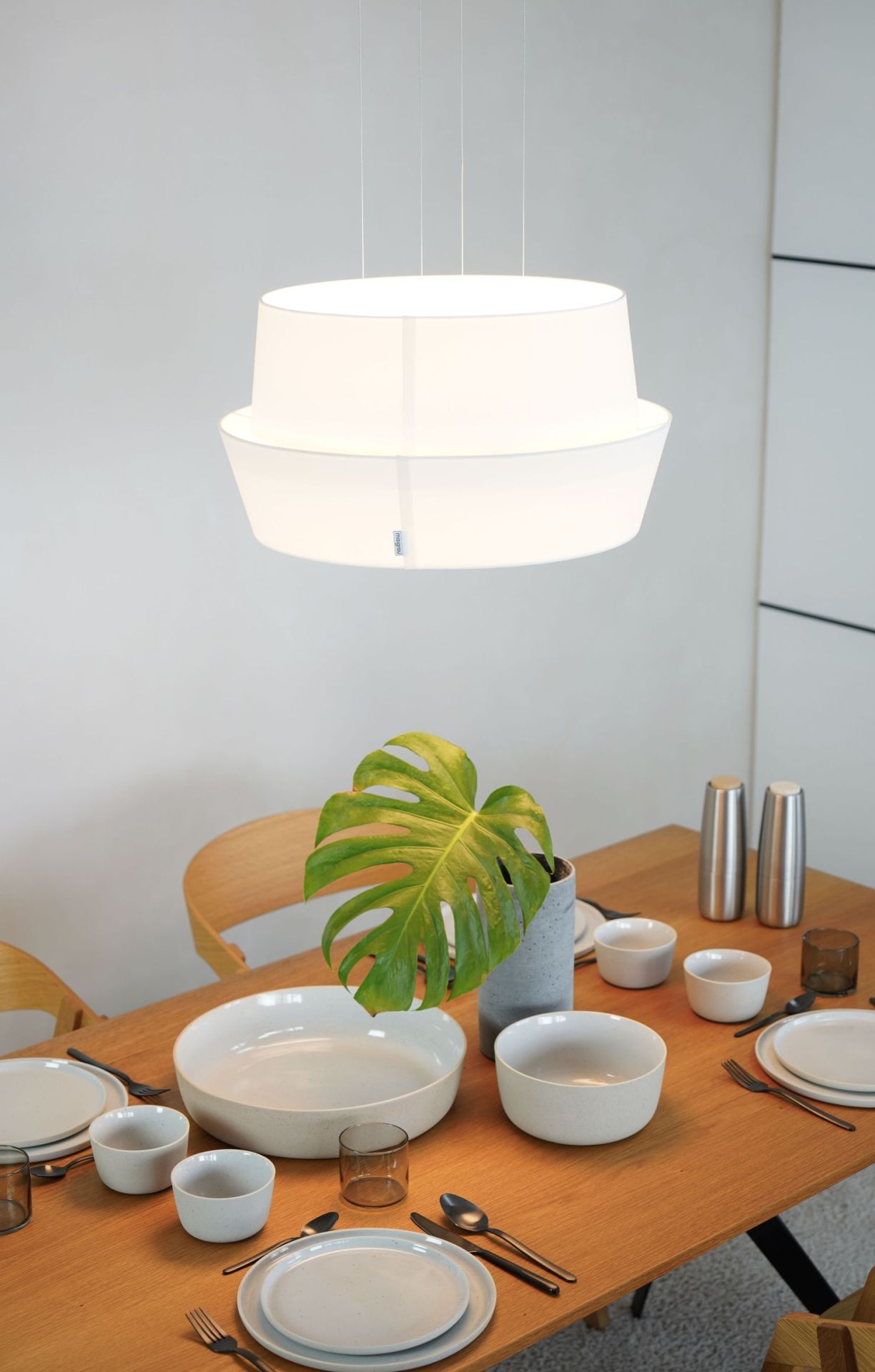 Fly Pendelleuchte O weiß Maigrau