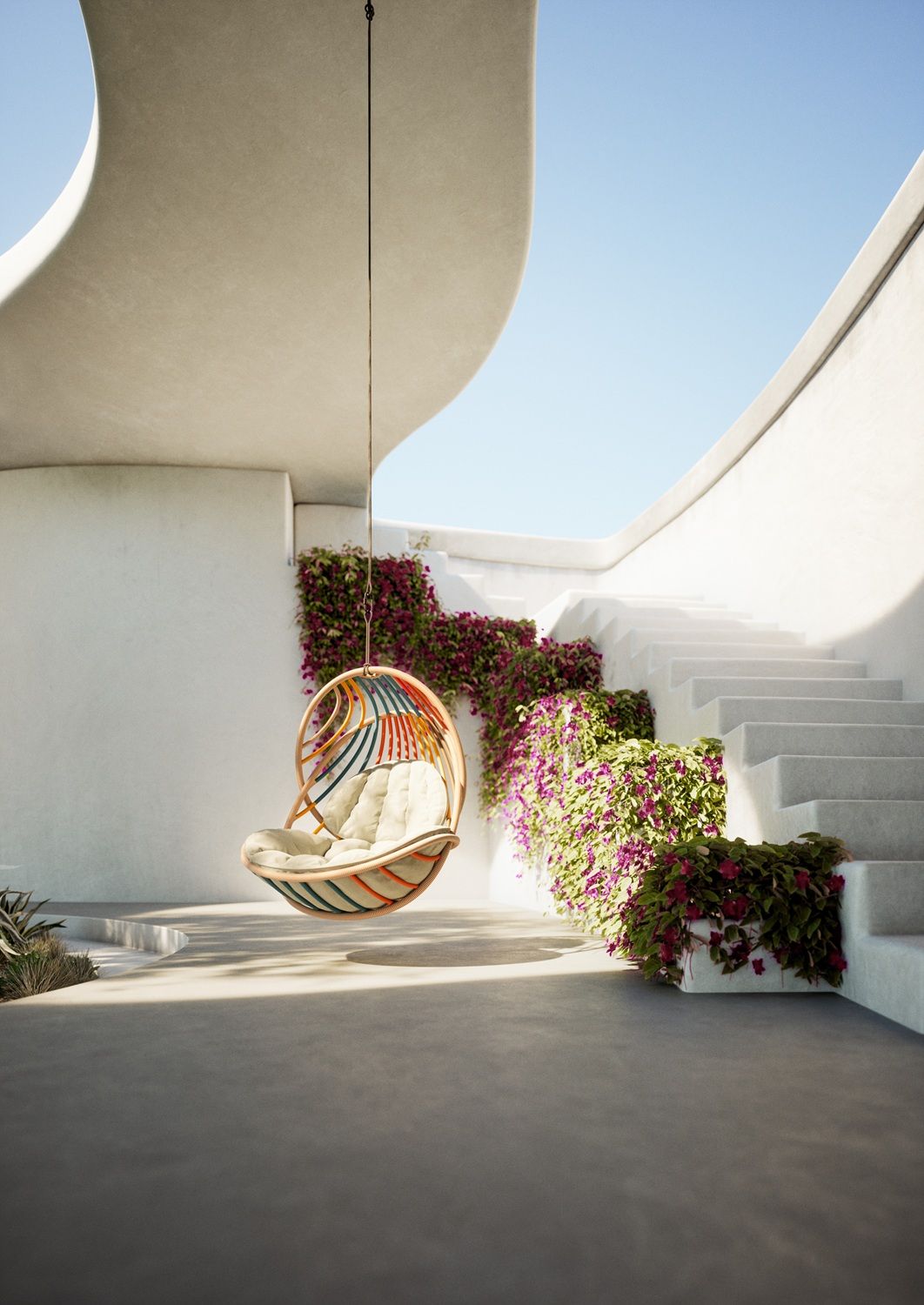 Kida Hängender Sessel mit Polster Dedon