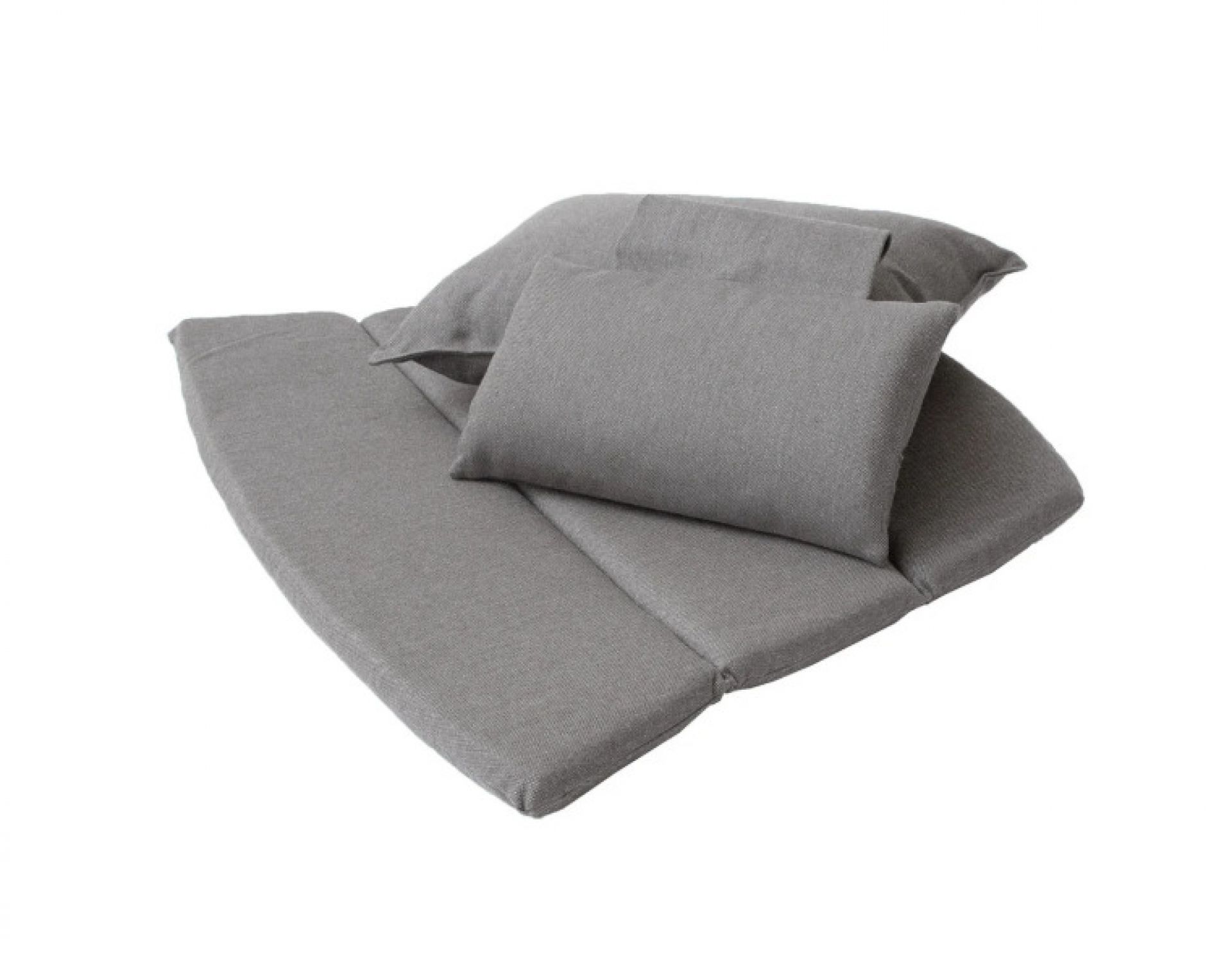 Breeze Kissensatz taupe für Cane-Line Highbacksessel: Sitzkissen, Rückenkissen und Dekokissen für Outdoor-Sessel.