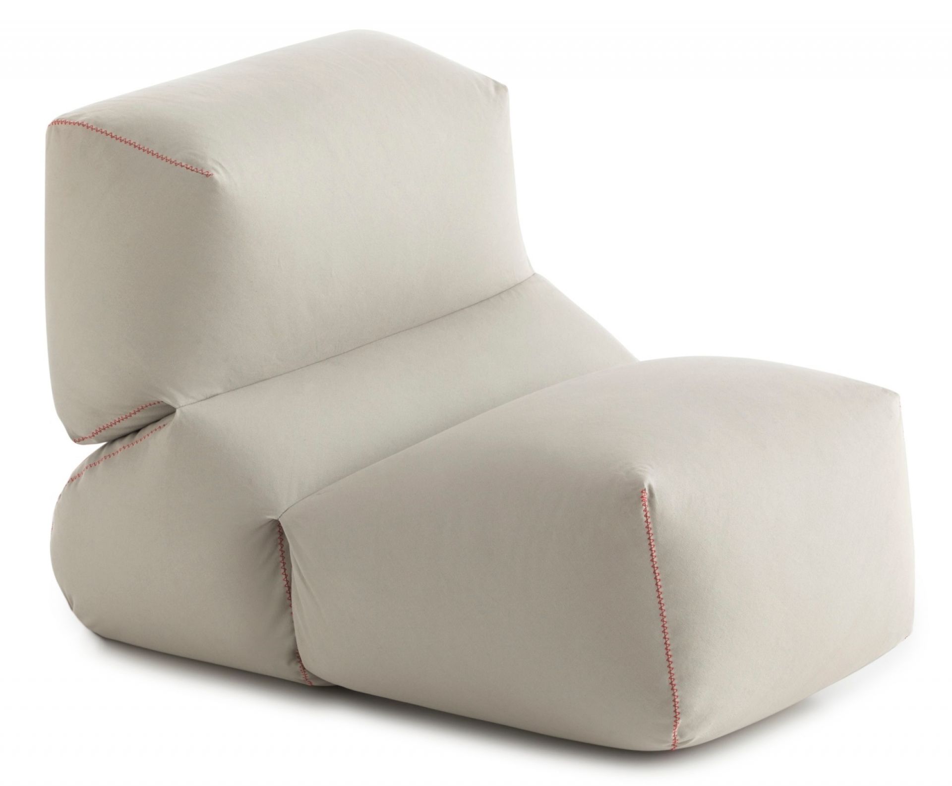 Graues Grapy Sitzkissen aus Baumwolle, bequemer Loungesessel für Wohnzimmer und Entspannung.