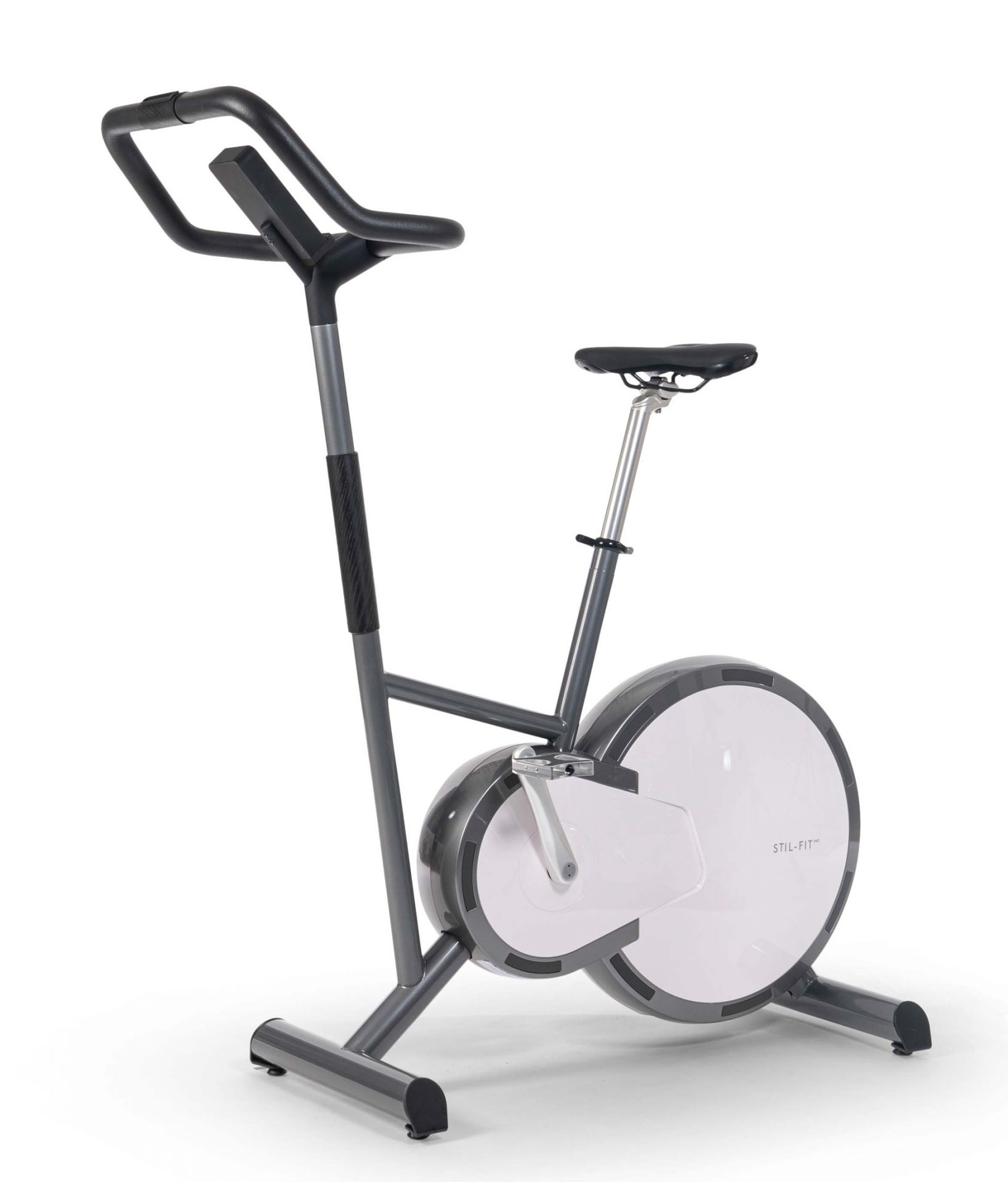 Ergometer PURE Stil-Fit in Schwarz-Weiß: Heimtrainer für Fitness und Ausdauertraining, modernes Design für dein Zuhause.