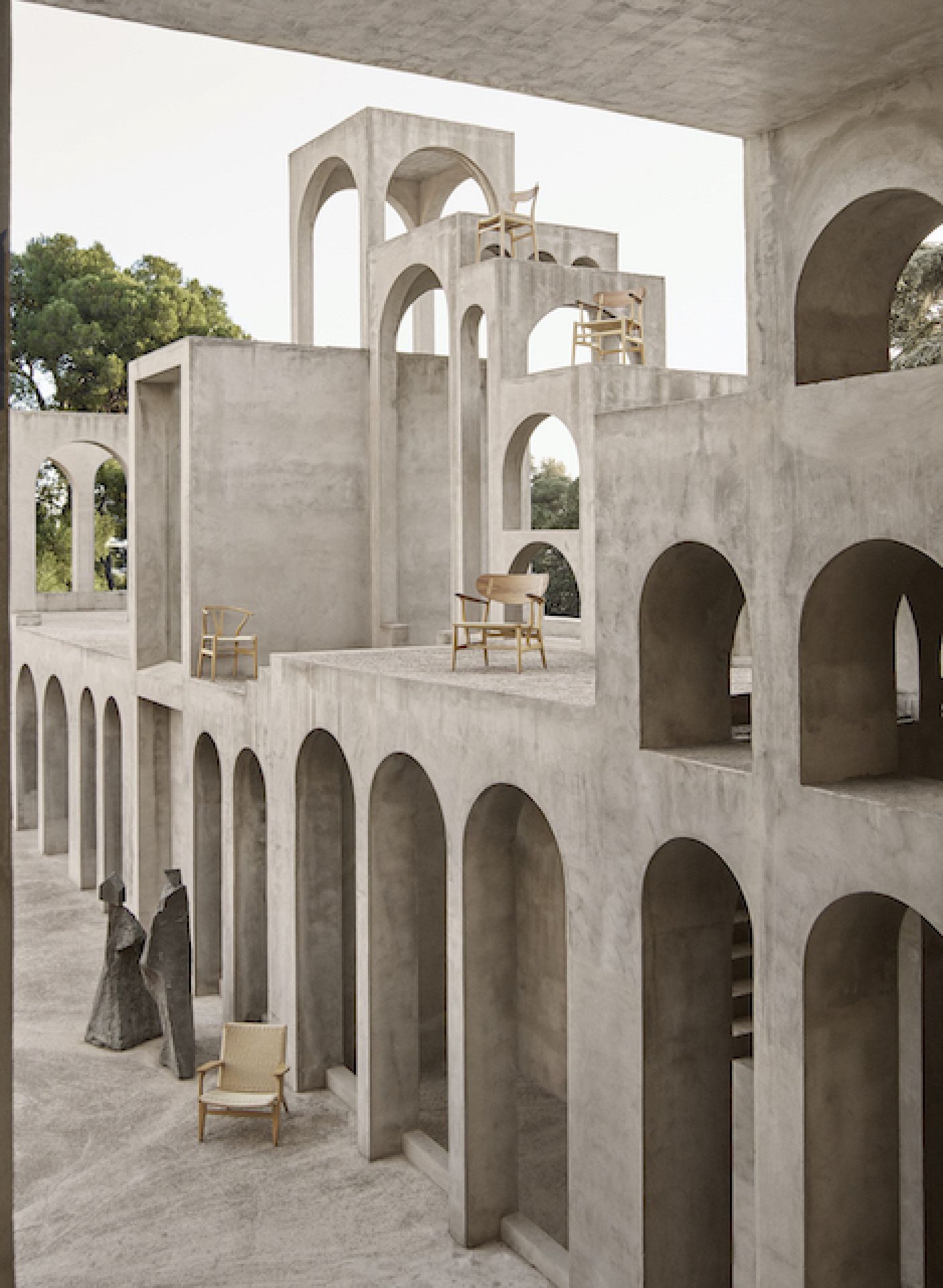 CH25 Sessel von Carl Hansen & Søn: Lounge Sessel aus Eiche mit Naturgeflecht.