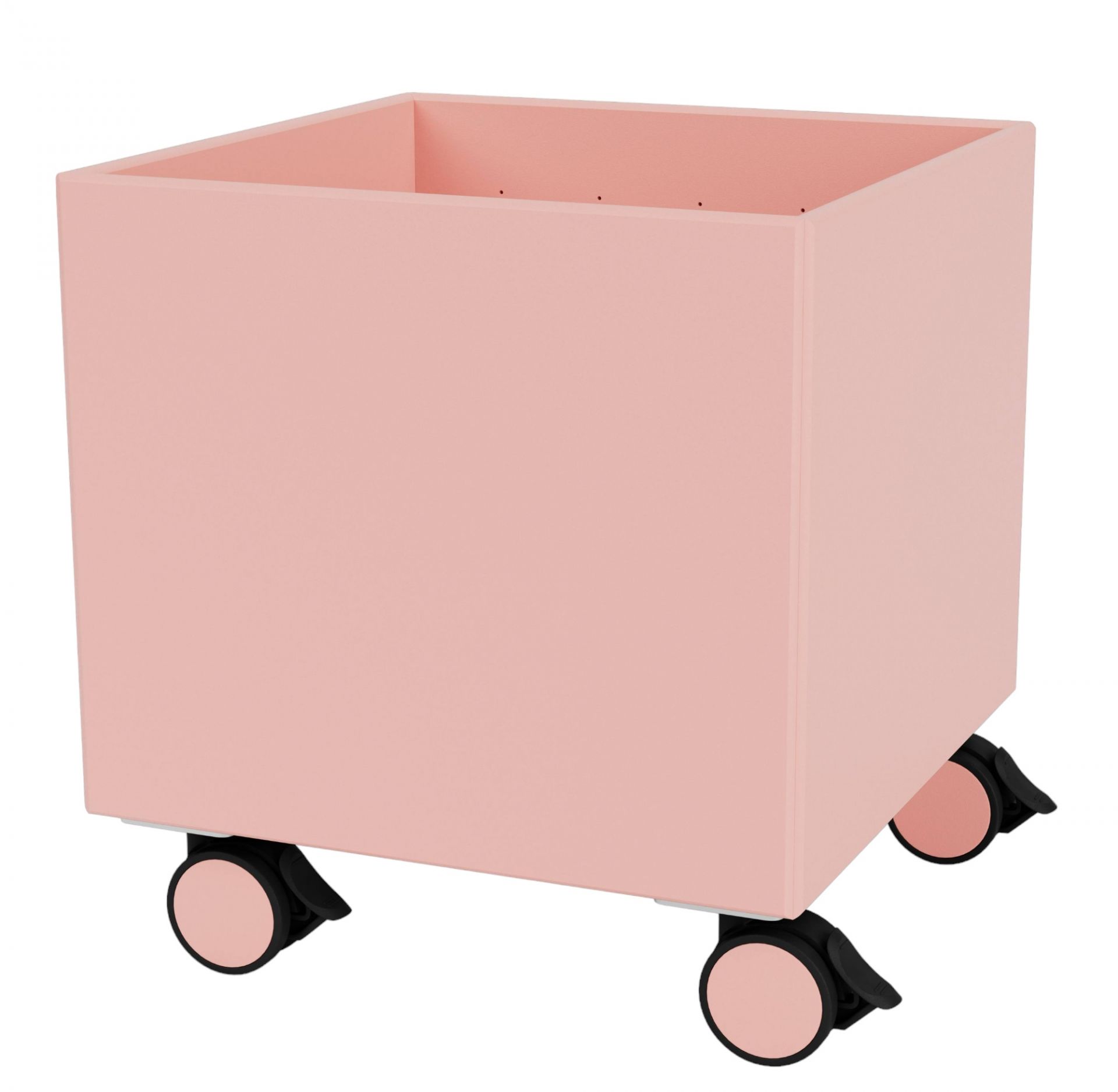 Rosa Colour Box Aufbewahrungsbox von Montana mit Rollen für Kinderzimmer und Wohnraum.