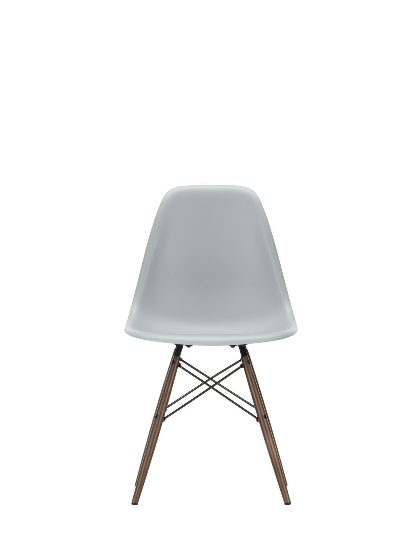 Eames Plastic Side Chair DSW Stuhl Vitra Ahorn dunkel-Granitgrau