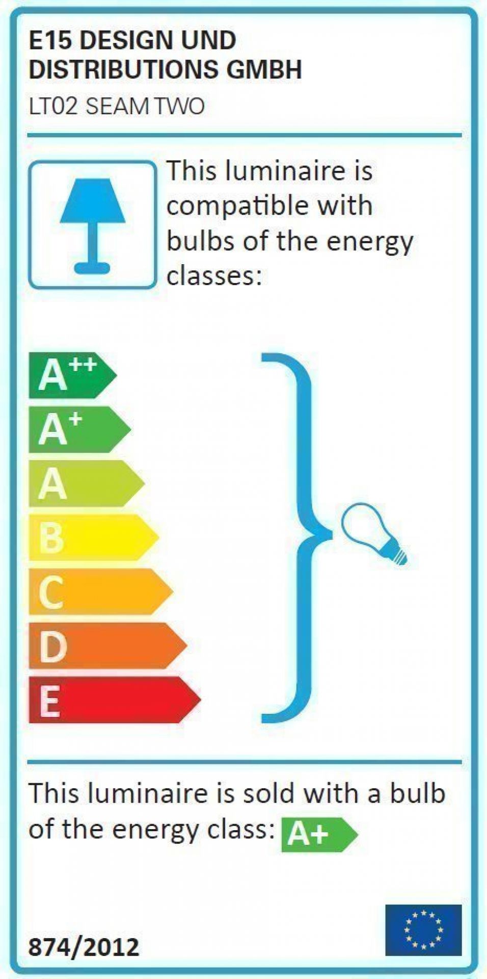 LT02 Seam Two Tischleuchte e15