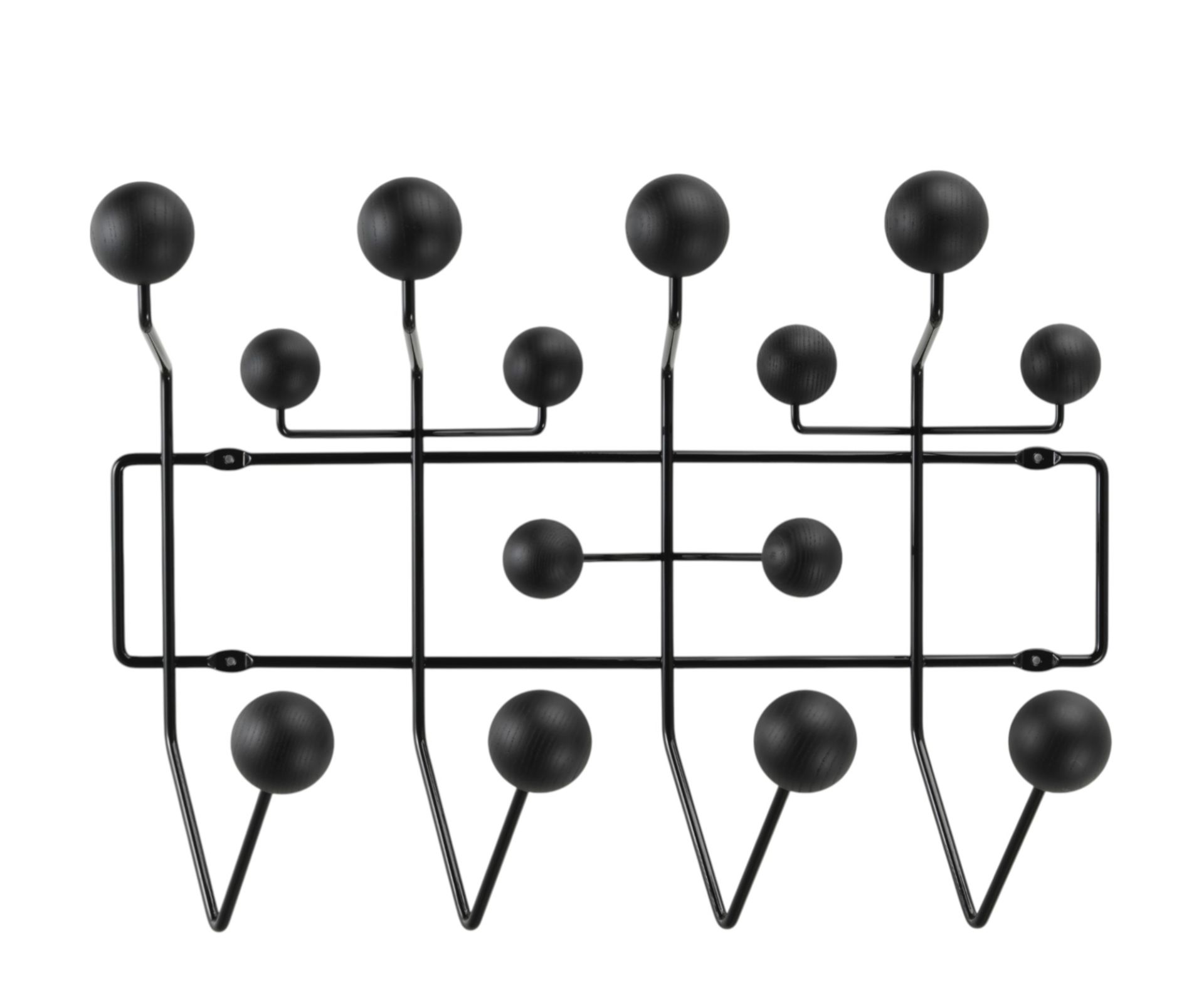 Eames Hang it all Garderobe Esche schwarz Vitra 