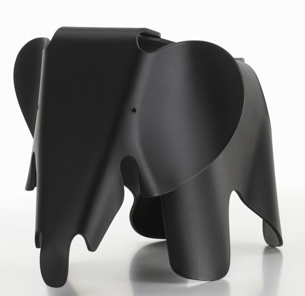 Eames Elephant Hocker RE Vitra Tiefschwarz