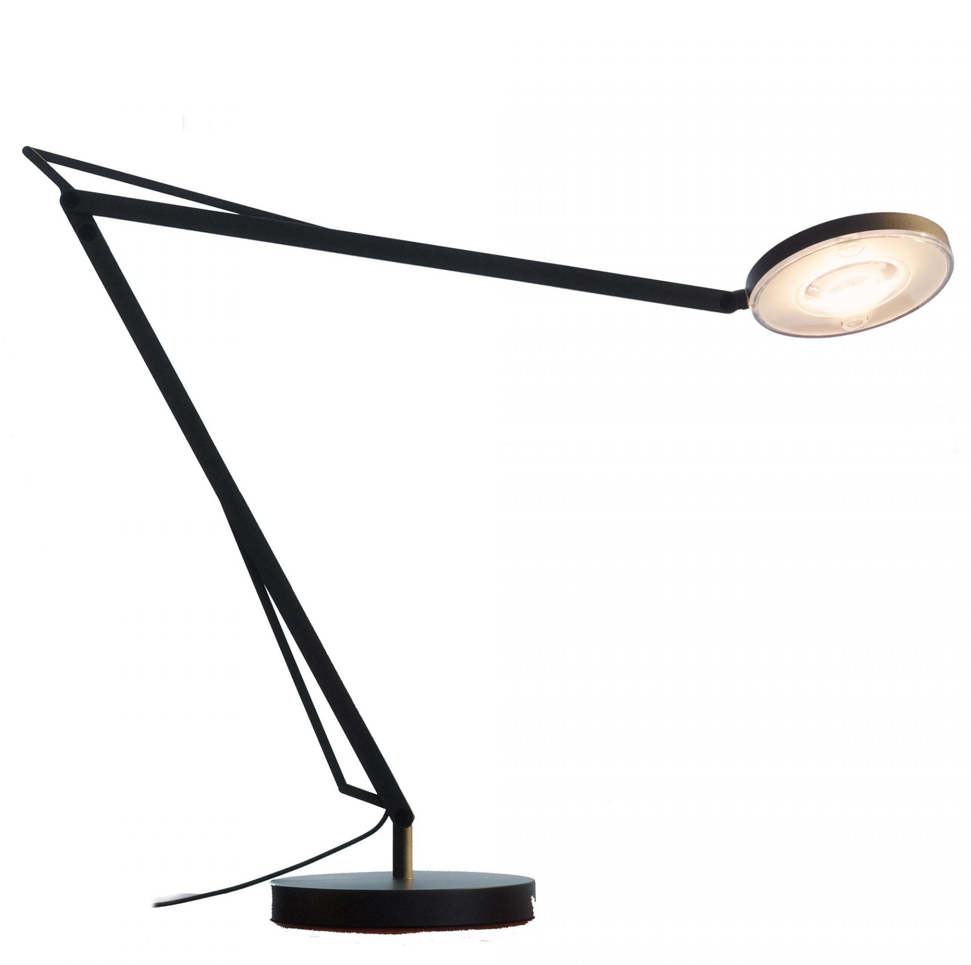 John Tischleuchte in Grau: Moderne Schreibtischlampe mit verstellbarem Arm und LED-Beleuchtung für Büro und Zuhause.