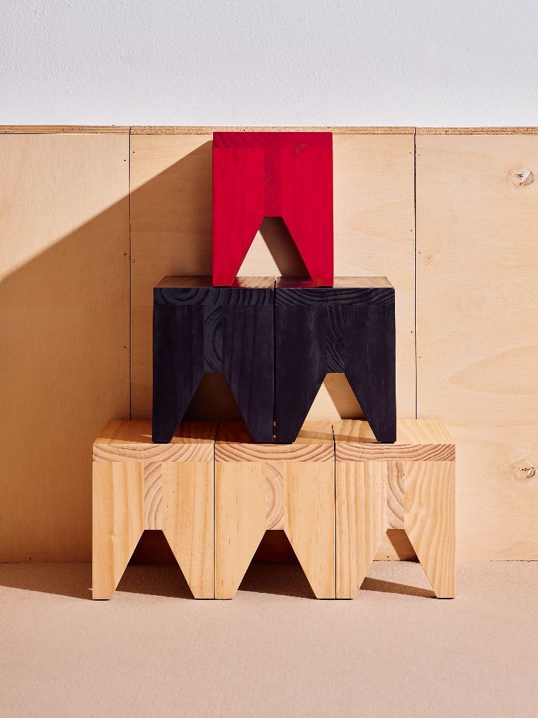 Manolito Stool Short Small Hocker Hay