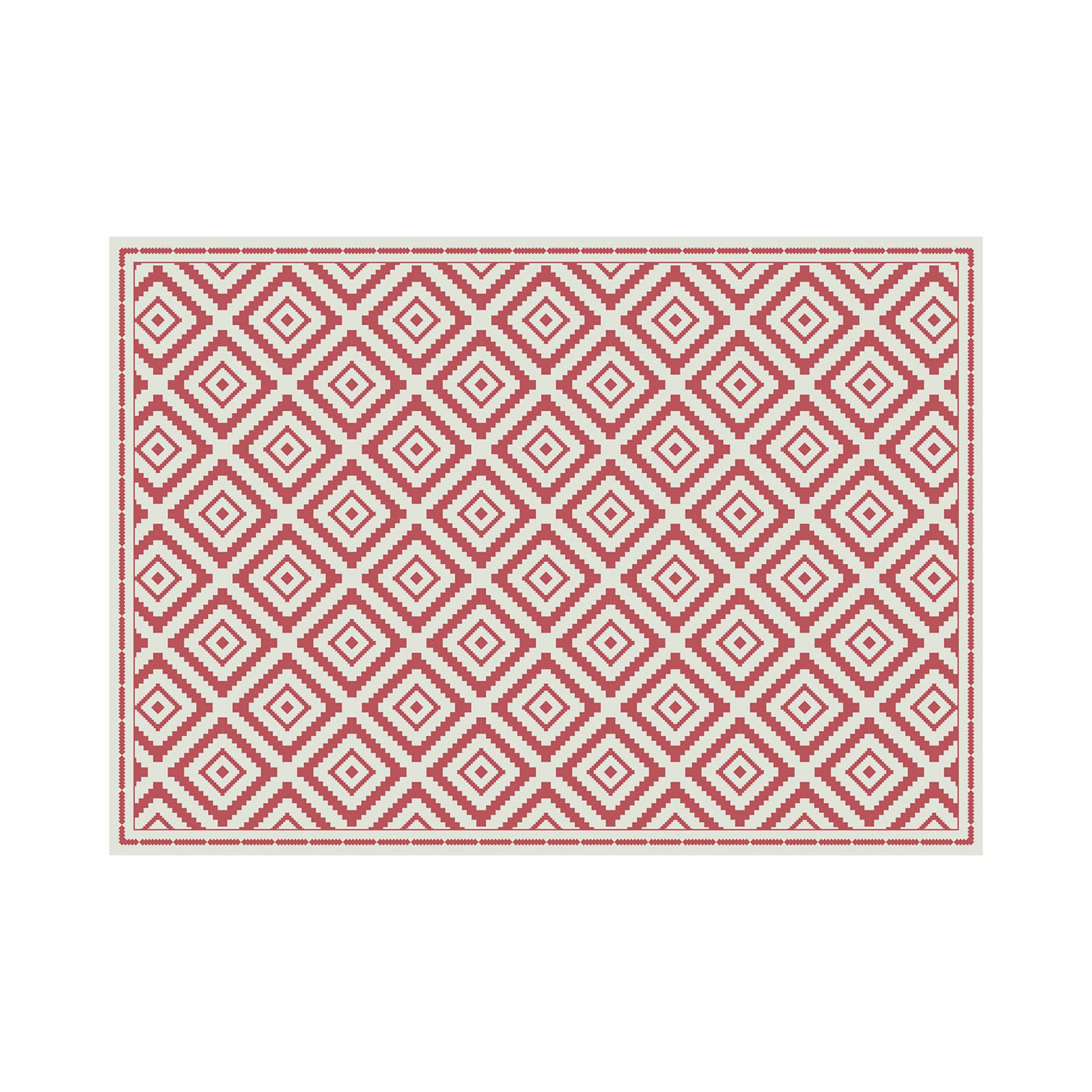 Matteo Vinyl Teppich Fliesen 7 Rot Contento EINZELSTÜCK | B 90 x T 60 cm |  CONTENTO 868285 02