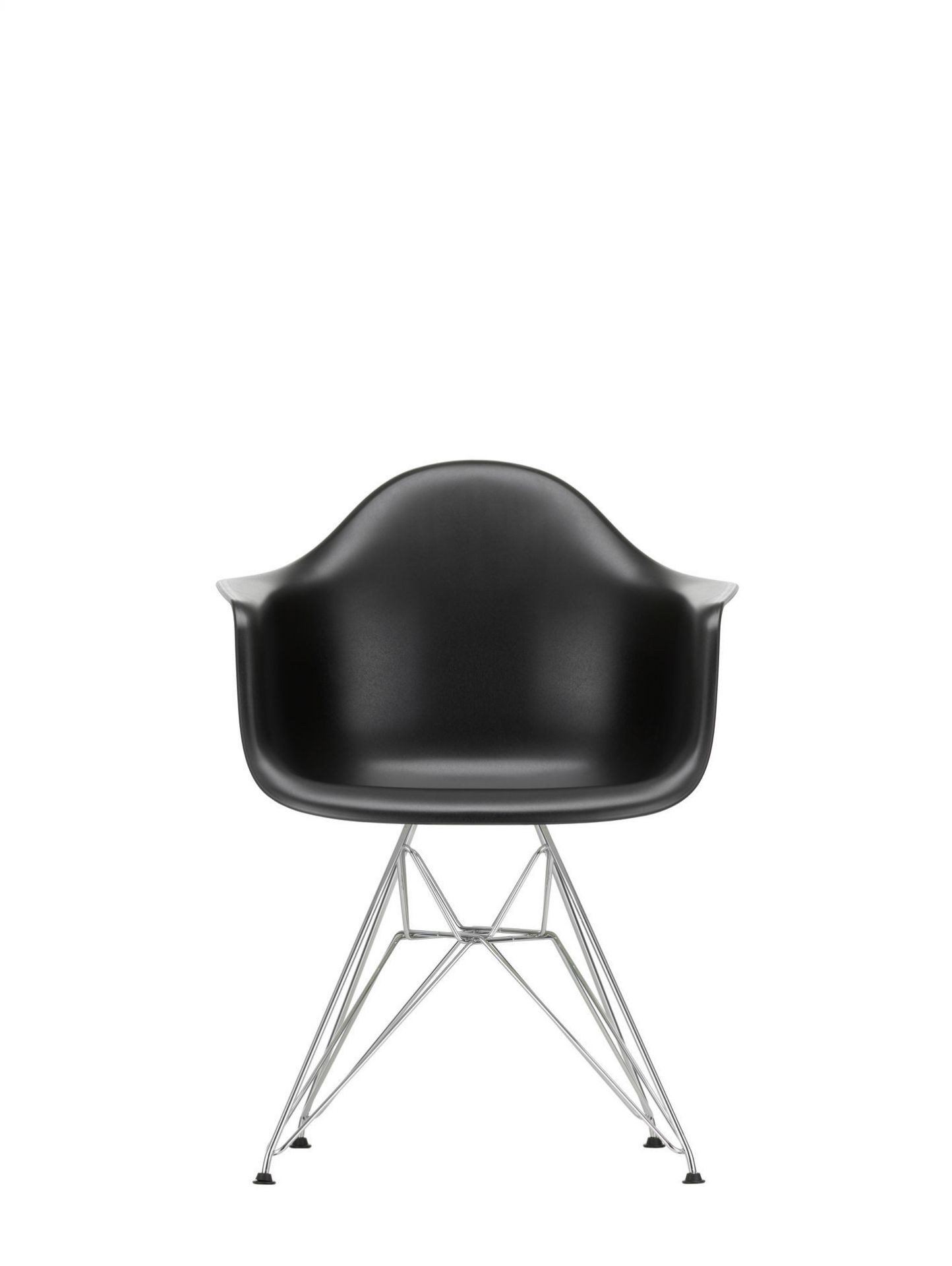 Eames Plastic Arm Chair DAR Stuhl Vitra Schwarz - Tiefschwarz