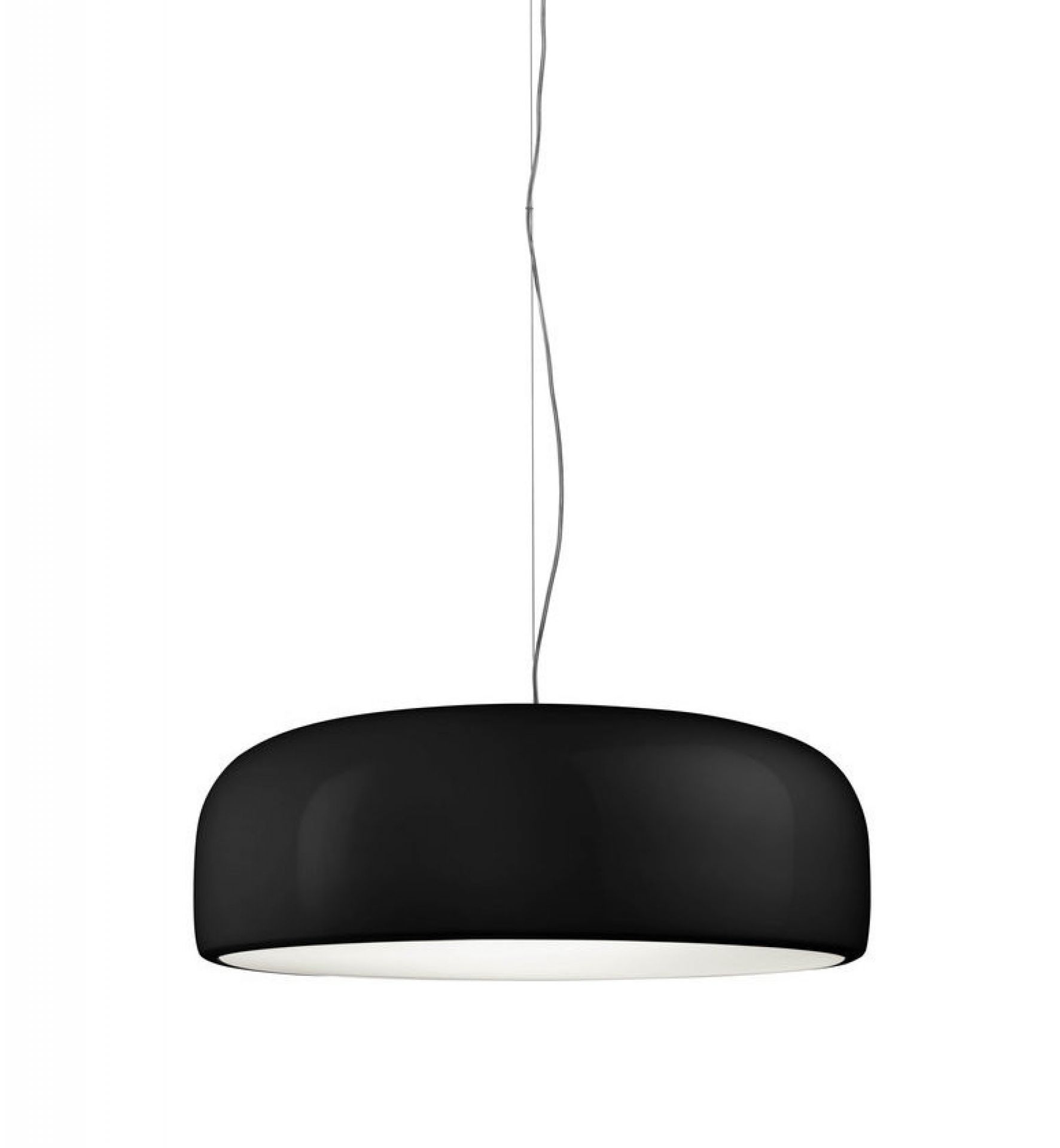 Schwarze Smithfield Pendelleuchte von Flos, moderne Hängelampe für Wohnzimmer und Esszimmer.