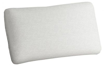 Weißes Serena Cushion Kissen von Novoform, rechteckig, für Sofa, Bett oder Sessel. Dekokissen für Wohnzimmer.