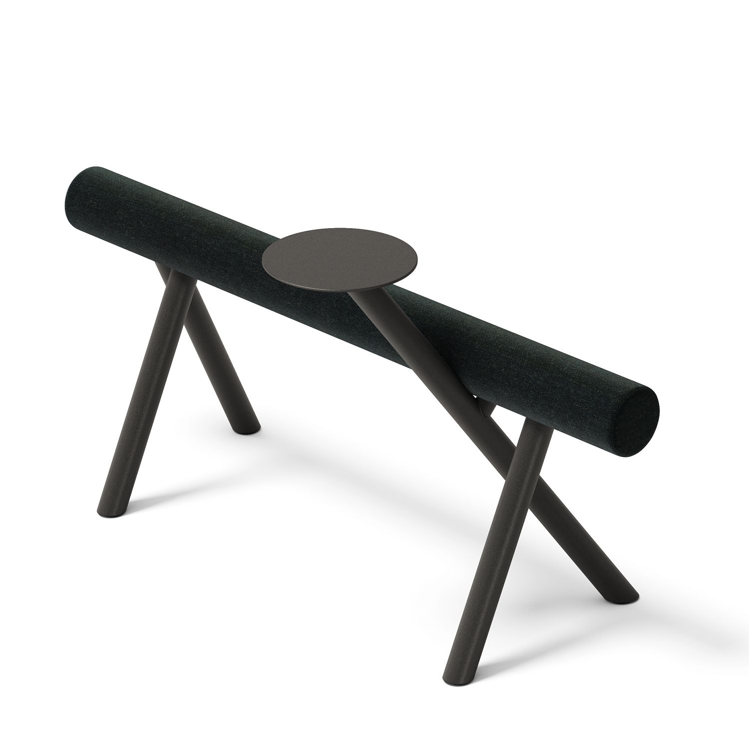 Mizetto Lumber Floor Sitzmöbel: Gepolsterte Sitzbank mit Tisch, modernes Design für Wartebereiche.