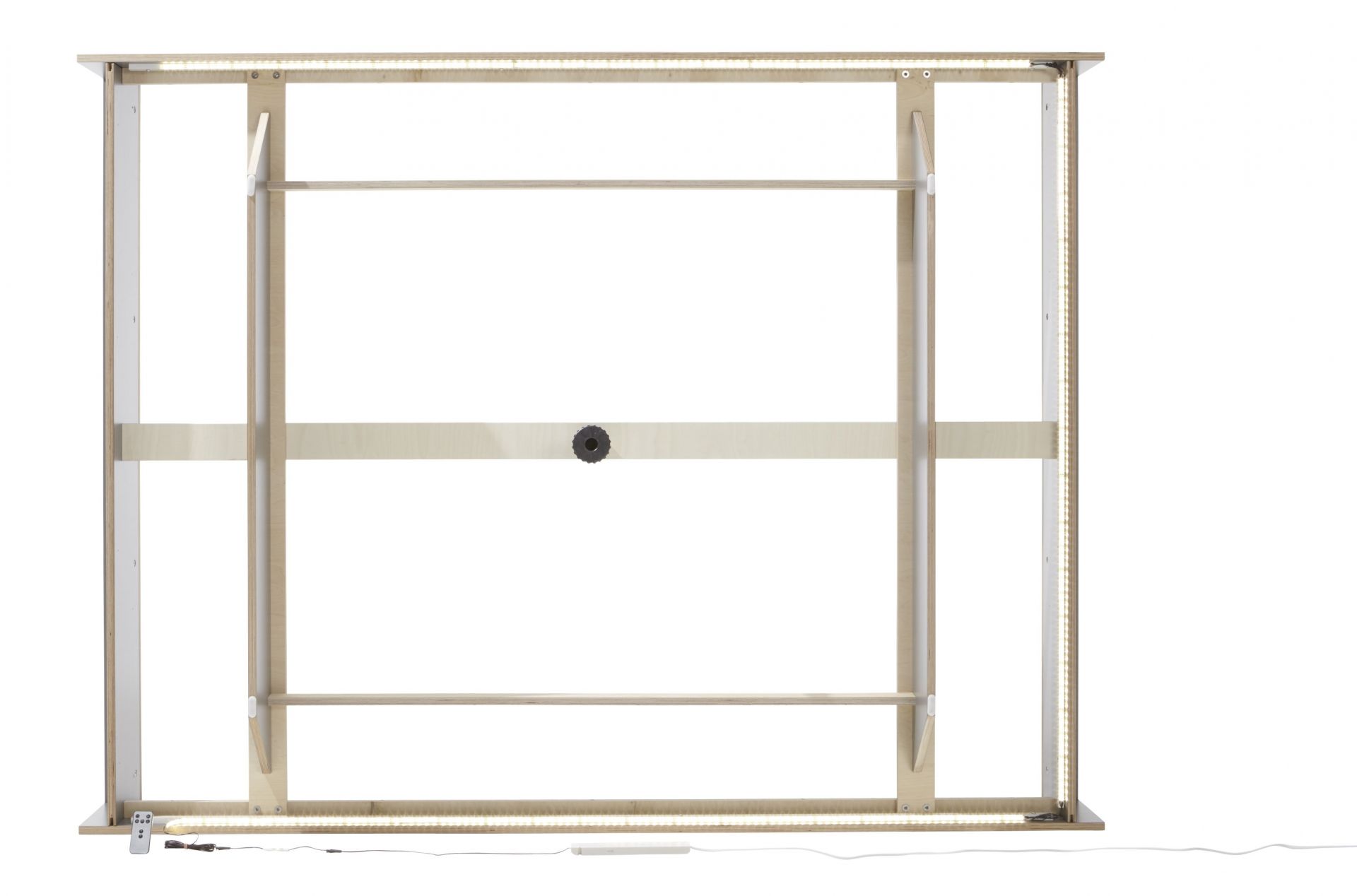 LED Beleuchtung für Flai Bett von Müller Möbelwerkstätten, Aufsicht, warmweißes Licht.