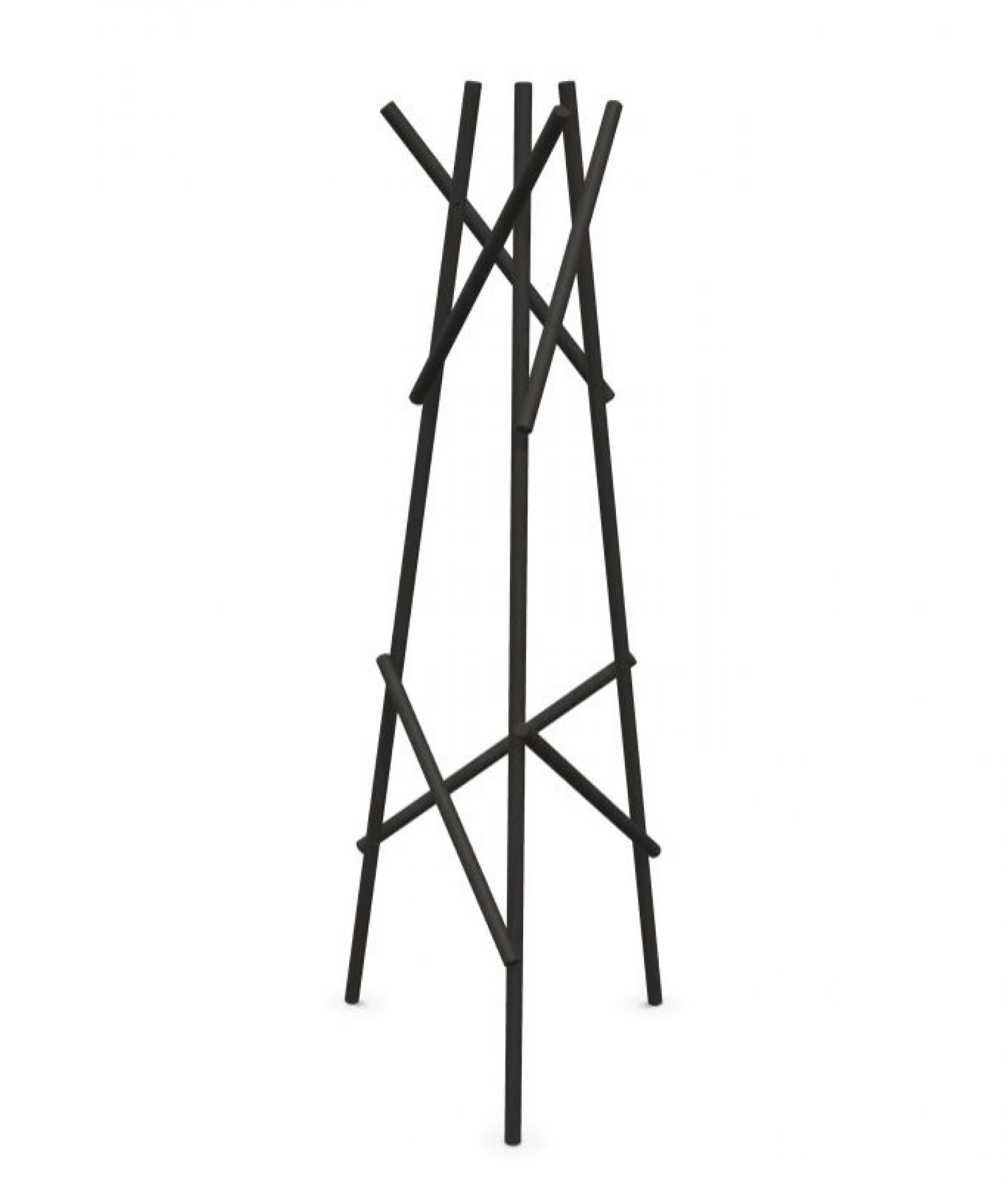 Schwarzer Kendo Garderobeständer von Cascando mit modernem Design für Flur und Büro.