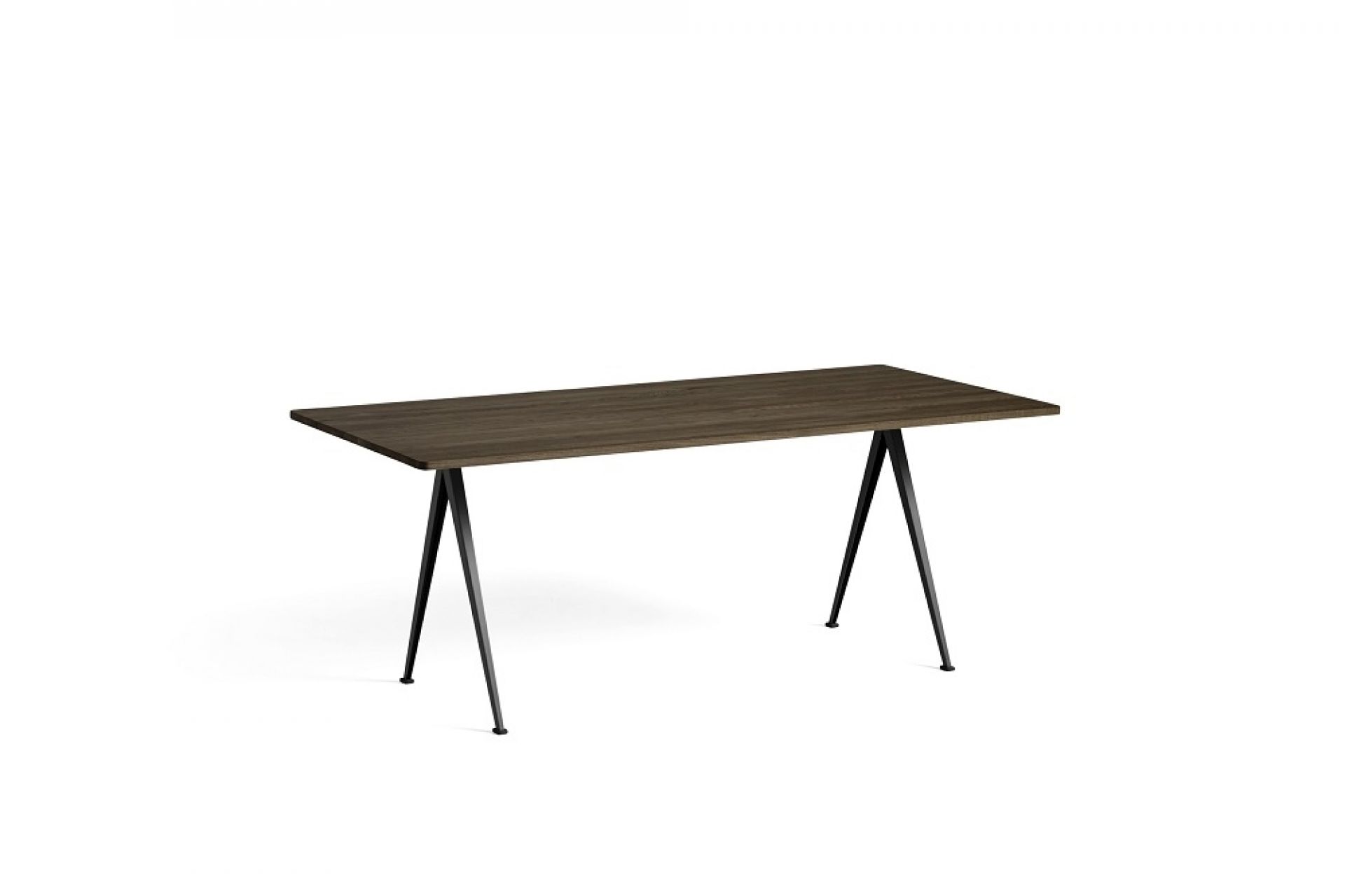 Pyramid Table 02 Esstisch Hay Eiche geräuchert schwarz B 190 x T 85