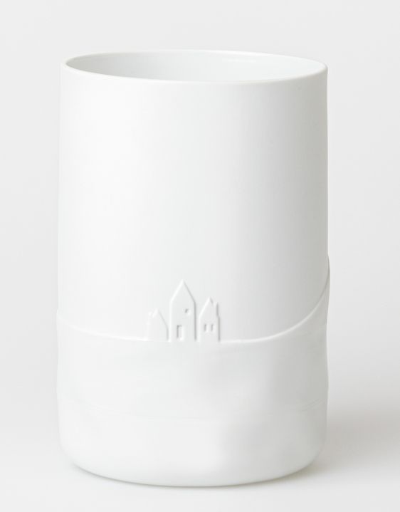 Schneetag Vase Hundeschlitten Räder