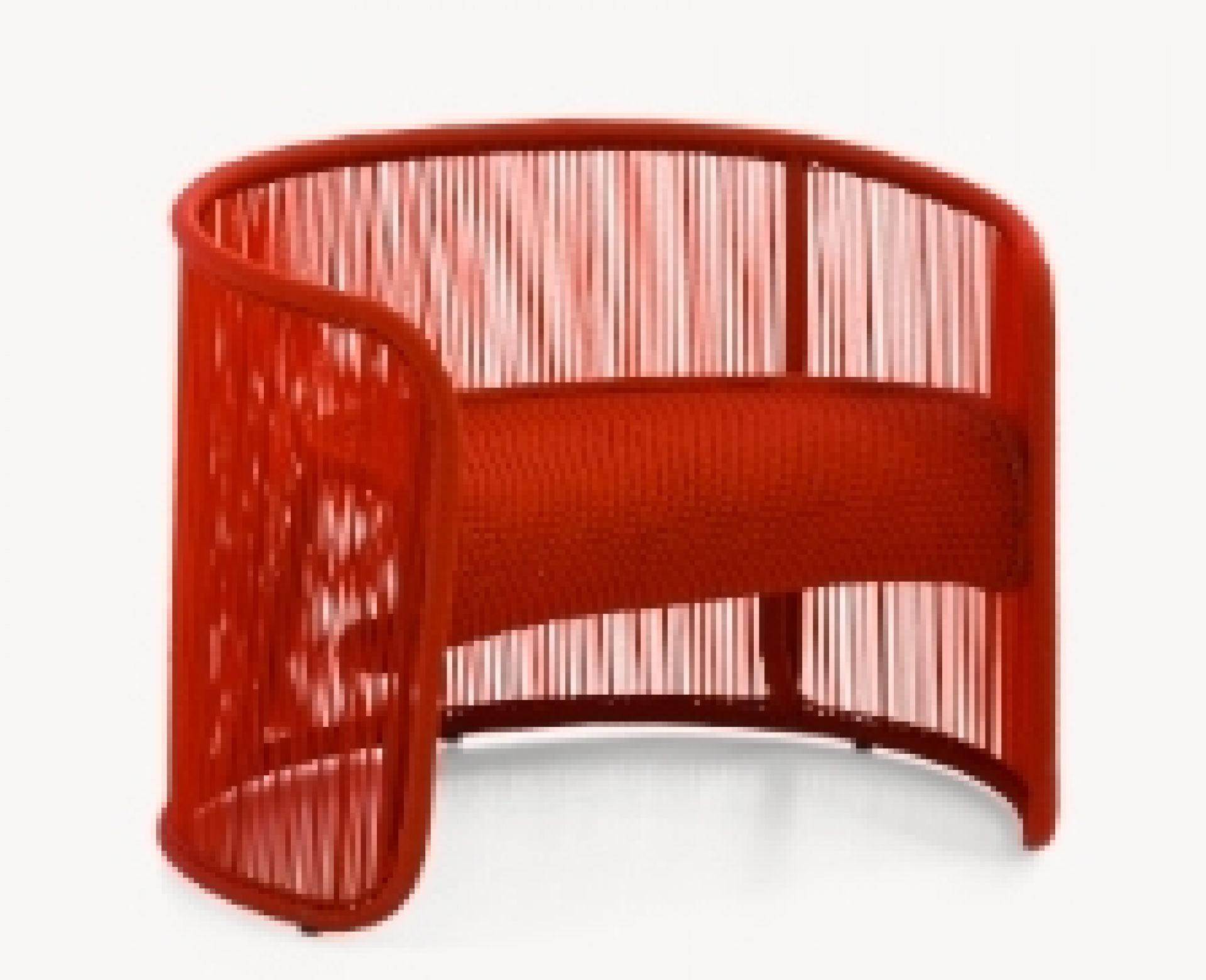 Roter Husk S Hocker von Moroso aus der M' Afrique Collection. Design Hocker.