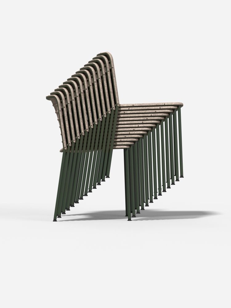 Flax Stacker Chair Stuhl Please wait to be seated 