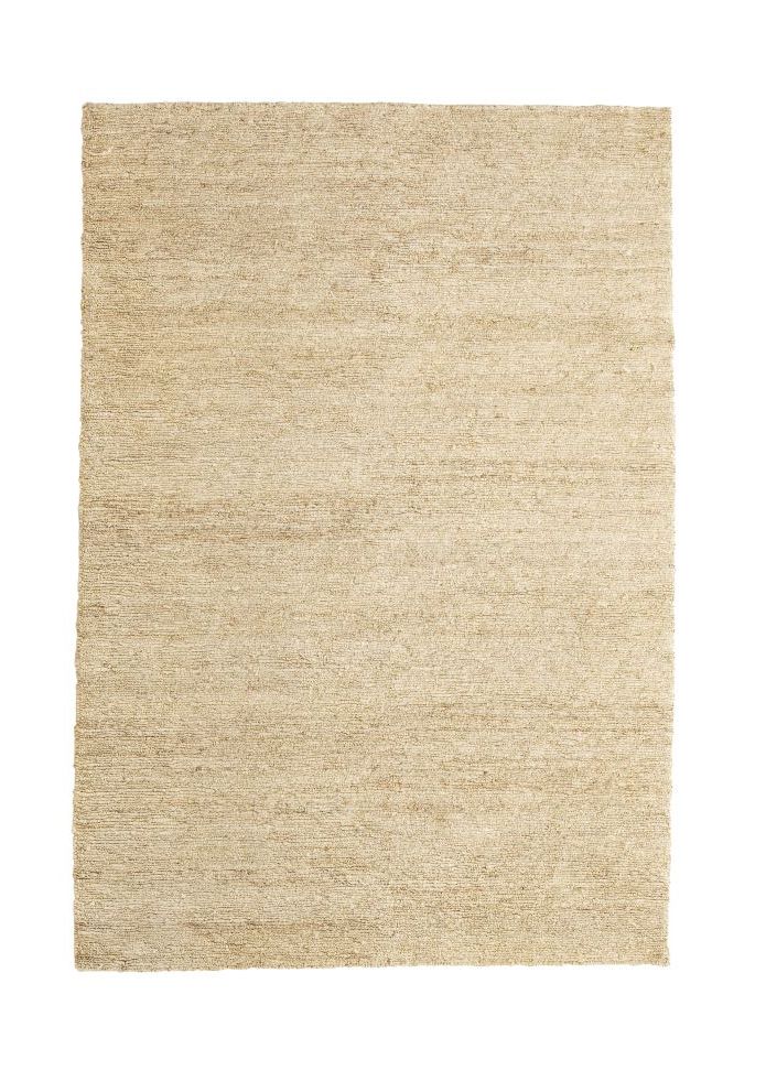 Nanimarquina Earth Rug Teppich Creme, 250x350cm, Detailaufnahme. Teppich aus Naturfasern, neutraler Farbton.