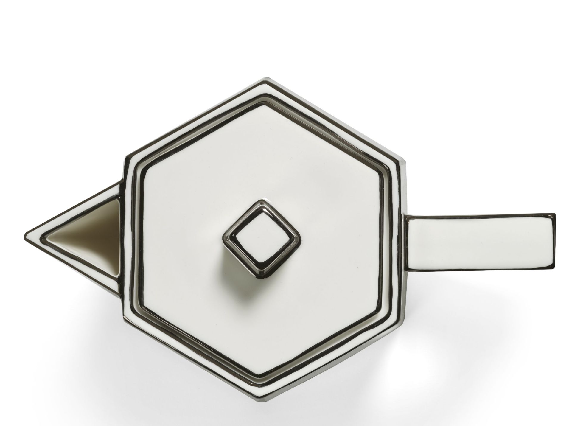 Teekanne Weiß/Schwarz Carte Blanche Serax 