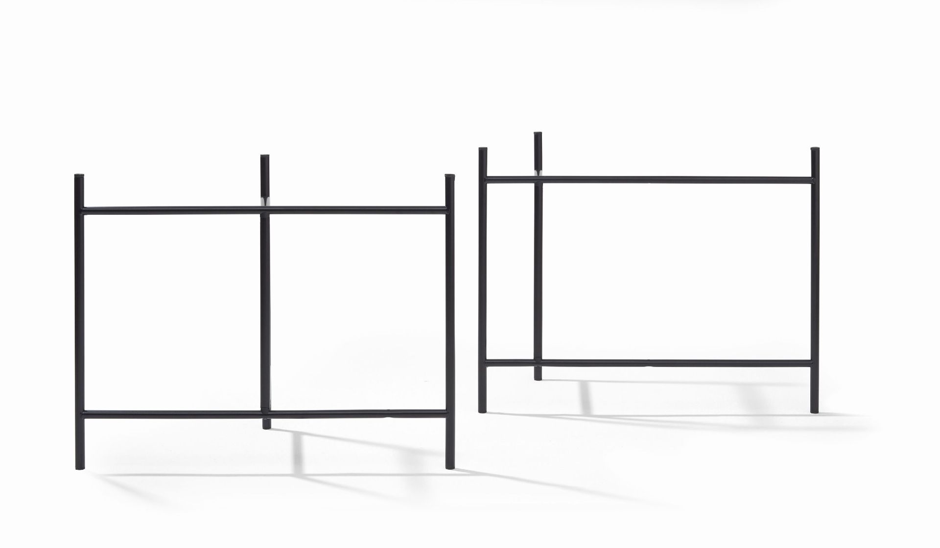 Eiermann 3 Tischgestell farbig SCHWARZ 58x29 cm Richard Lampert EINZELSTÜCK 