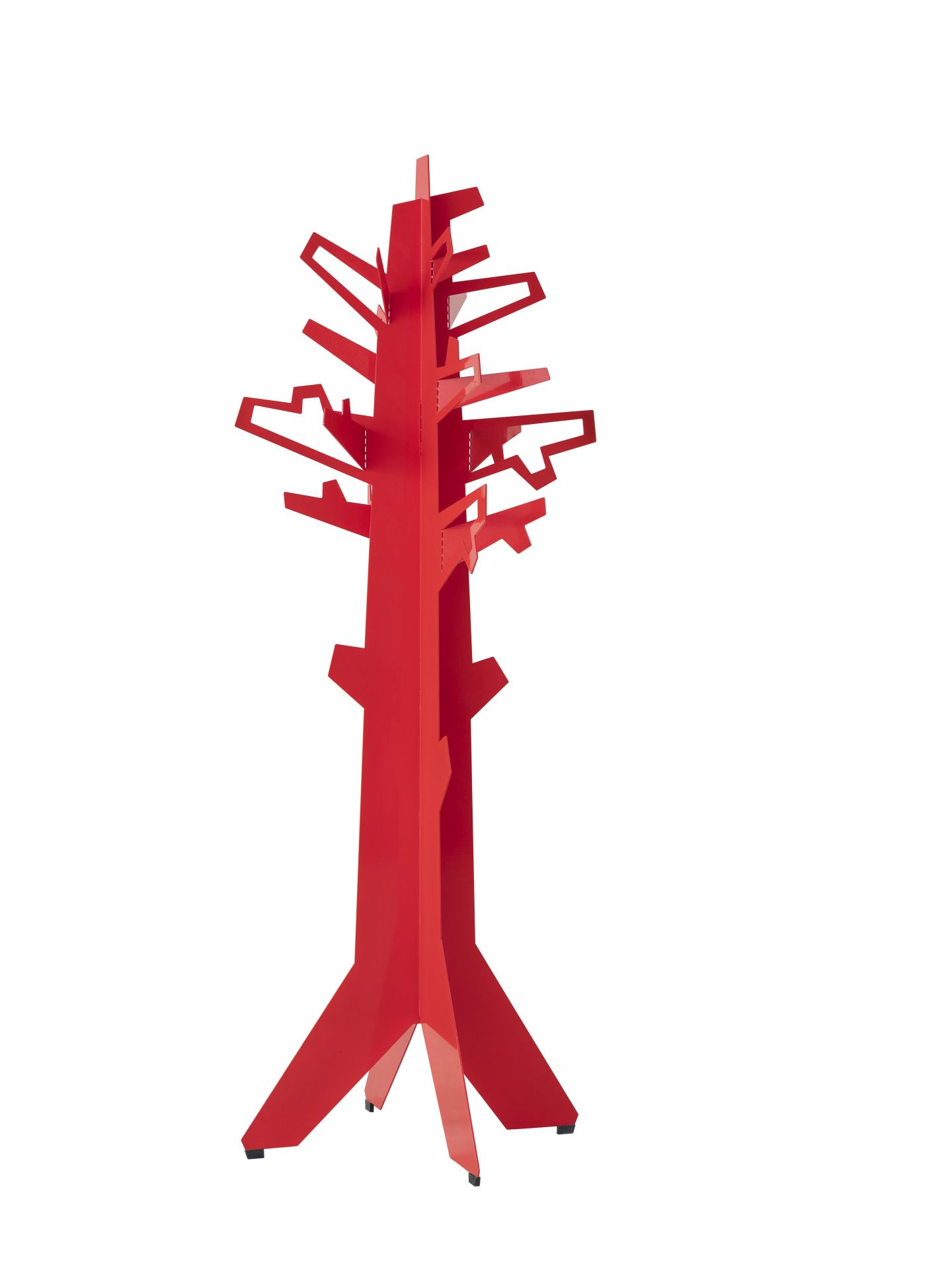 Roter Forest for the Trees Kleiderständer von vanEsch in Baumform für Jacken und Mäntel.