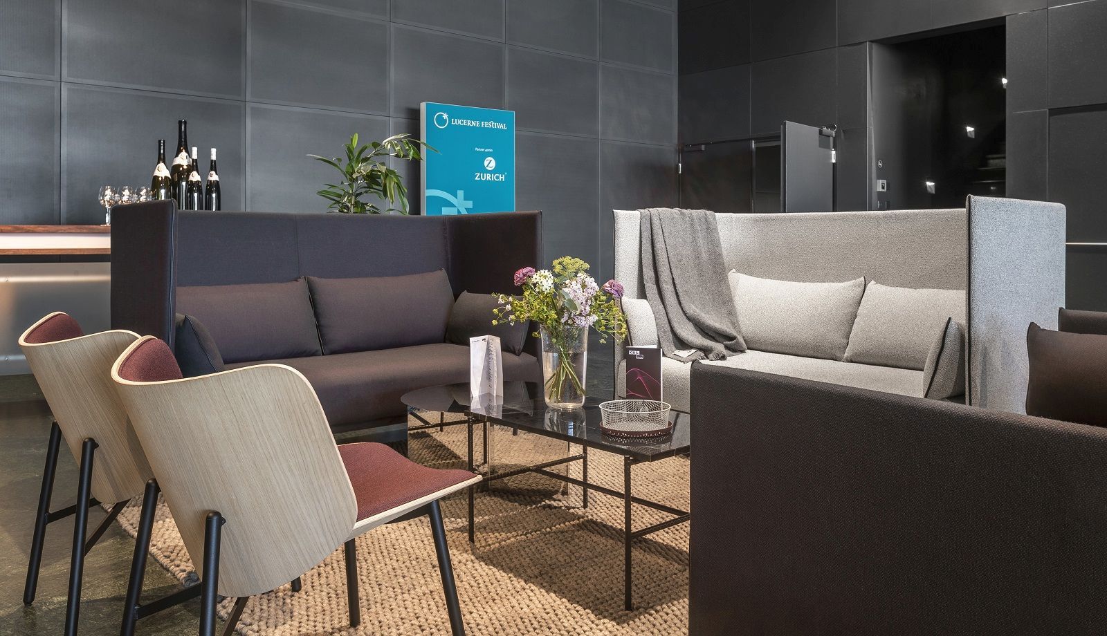 Silhouette Sofa 2-Sitzer High back Hay