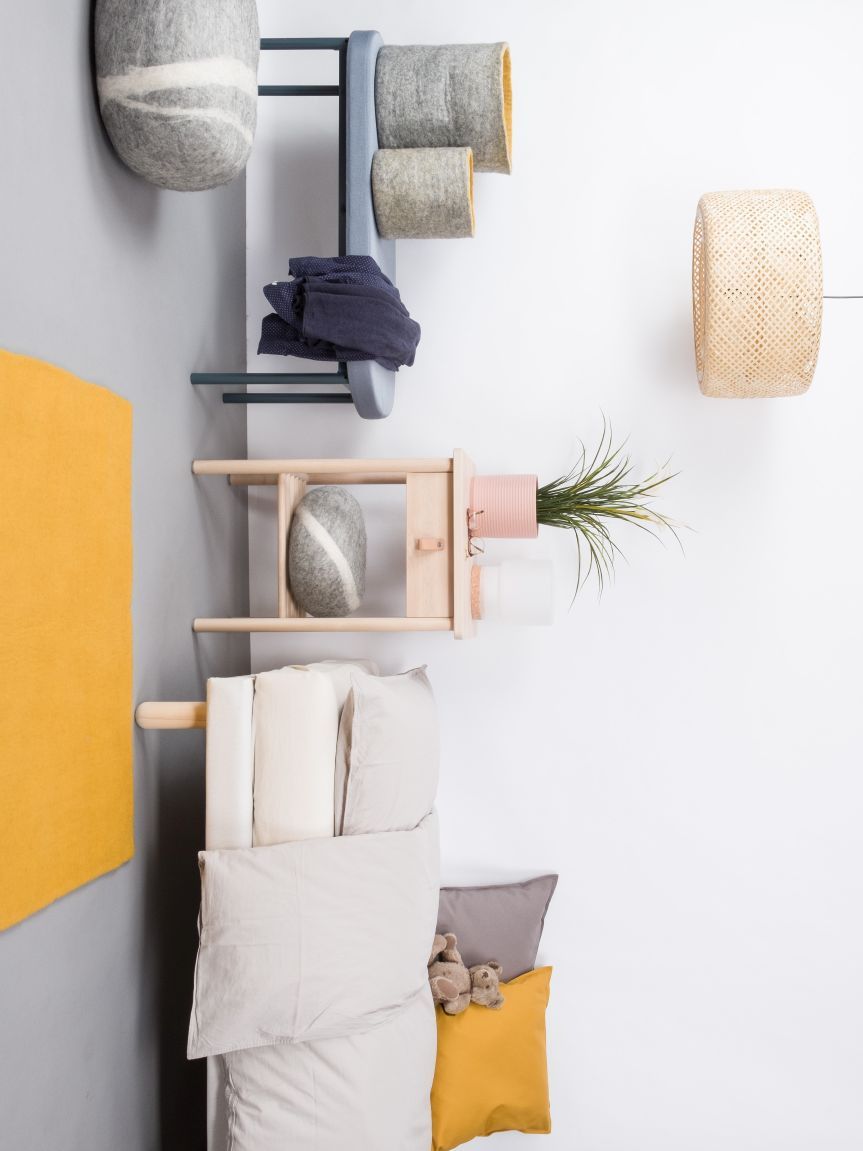 Mono Rechteckig Filzteppich 180 x 260 cm myfelt  Klara (senfgelb)